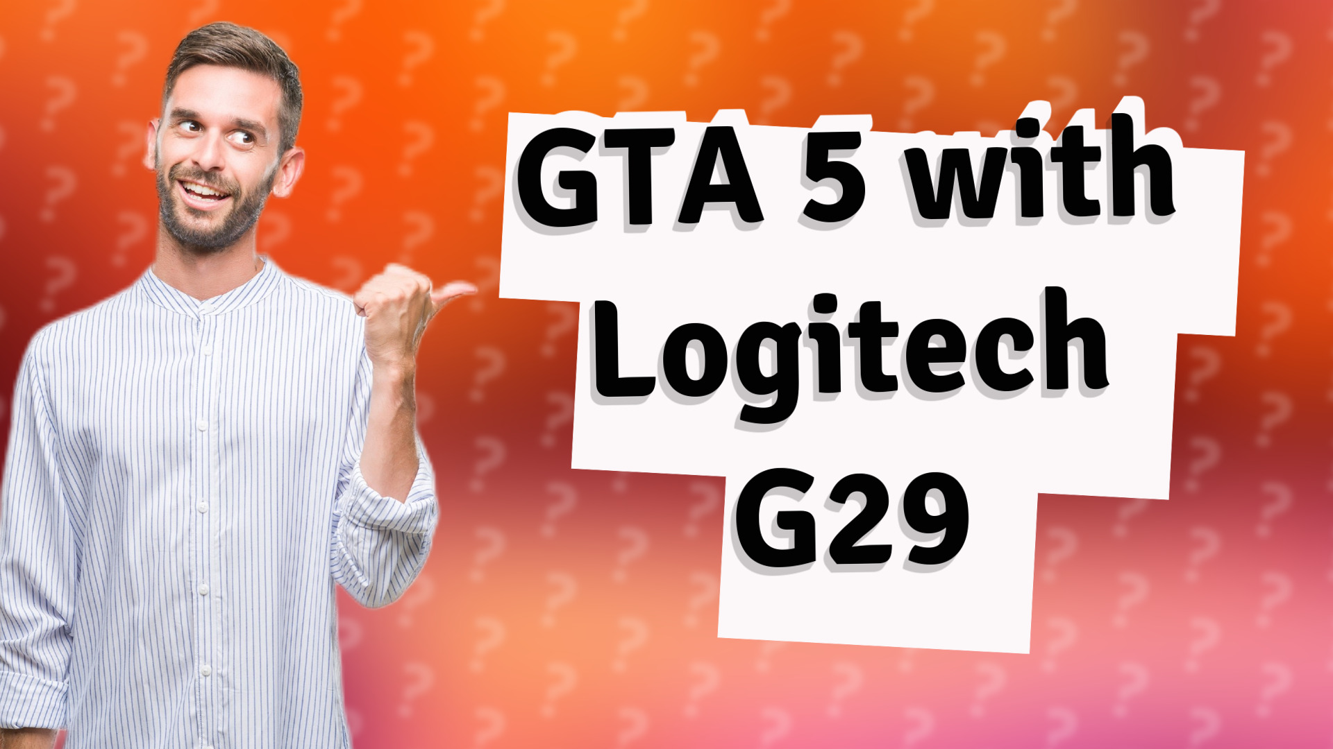 GTA 5 with Logitech G29