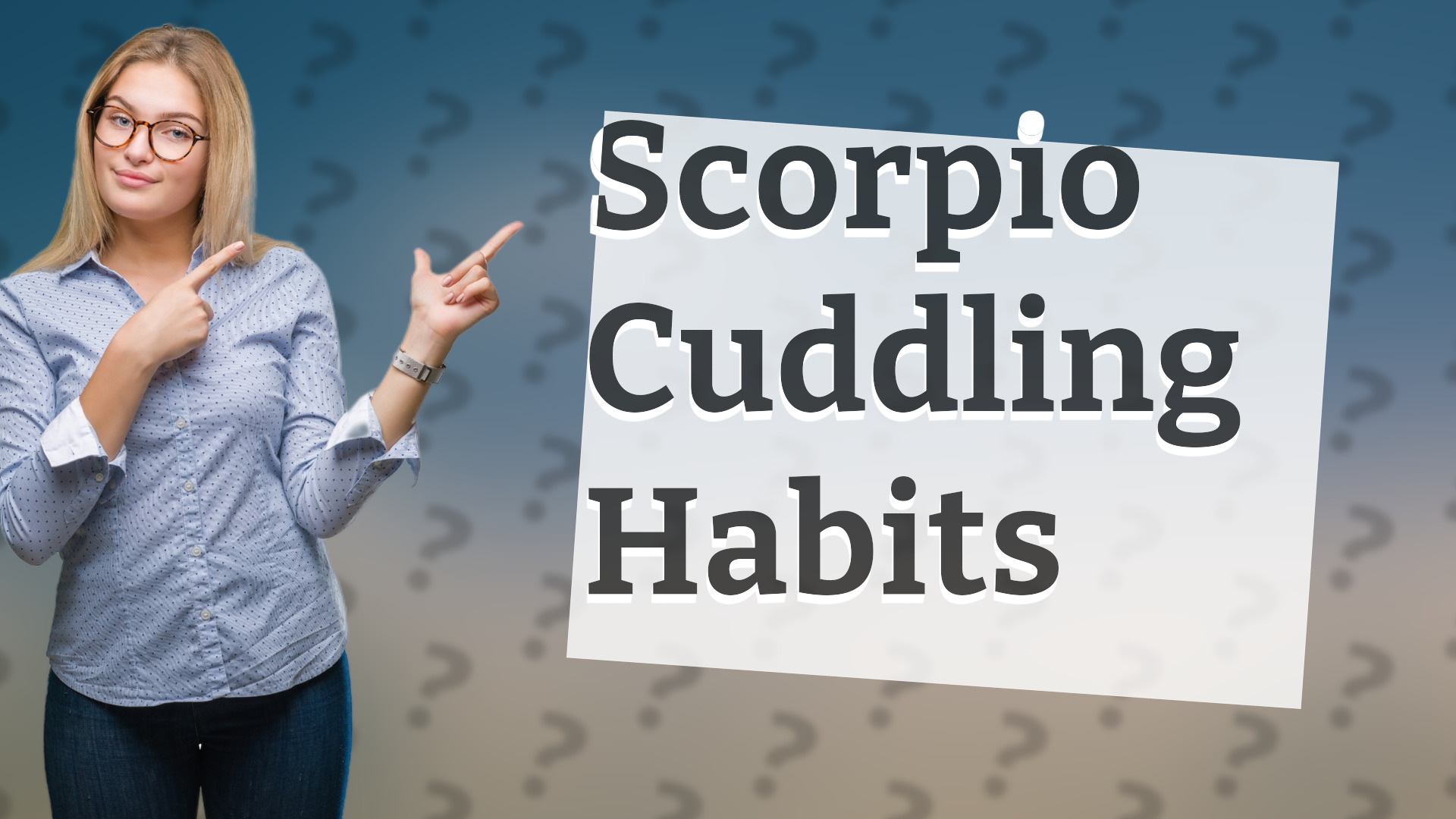 Scorpio Cuddling Habits
