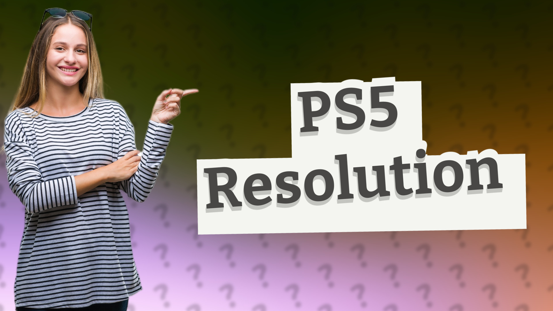PS5 Resolution