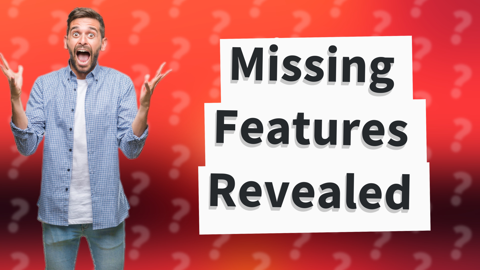 Missing Features Revealed