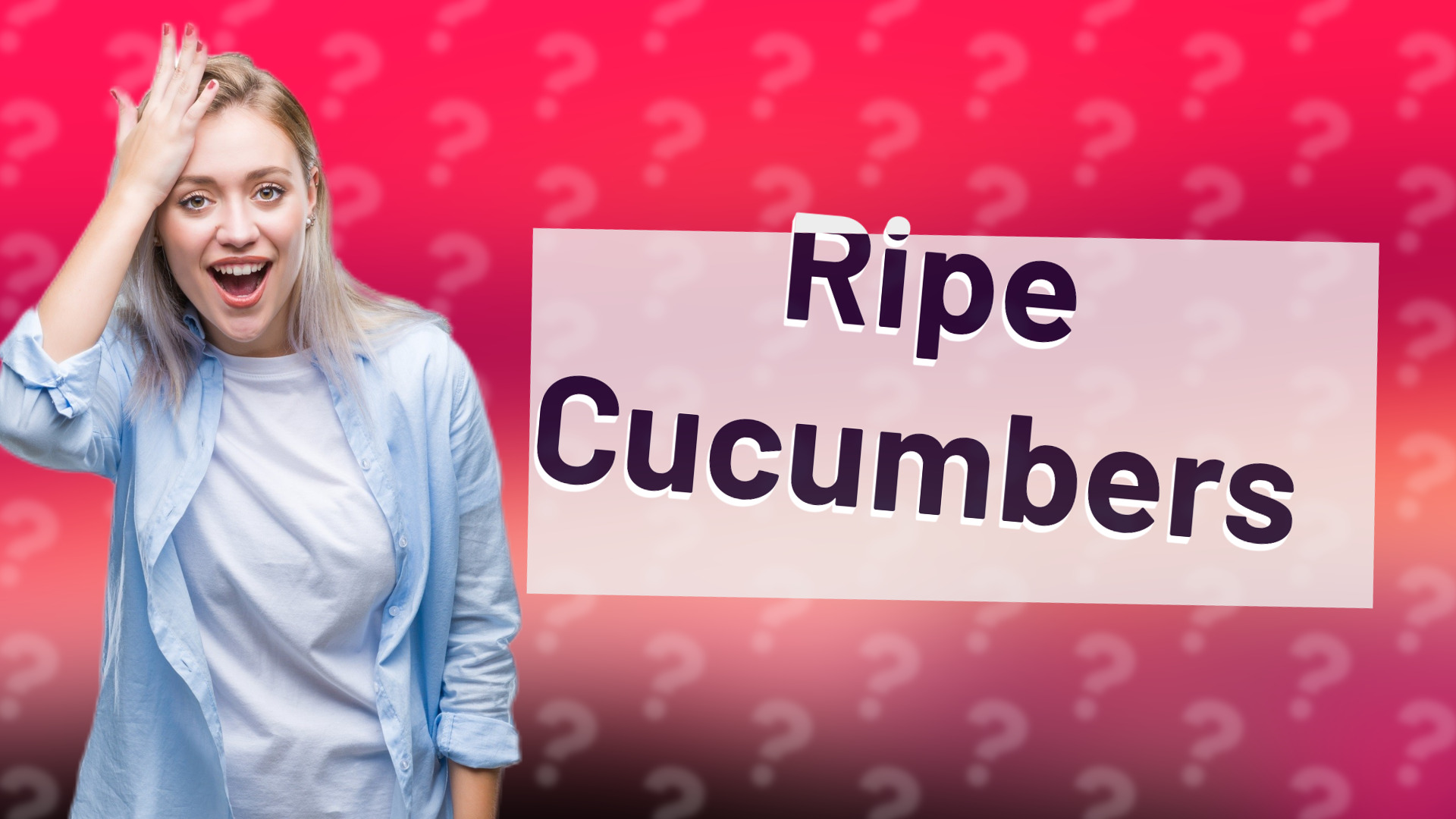 Ripe Cucumbers