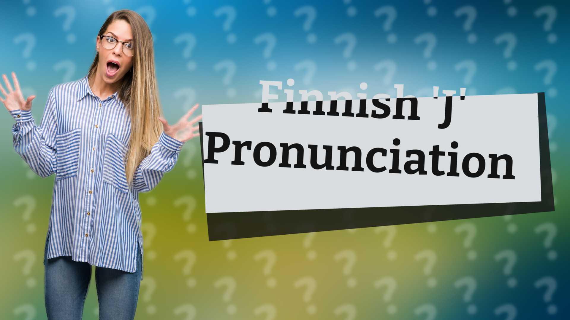 Finnish 'J' Pronunciation
