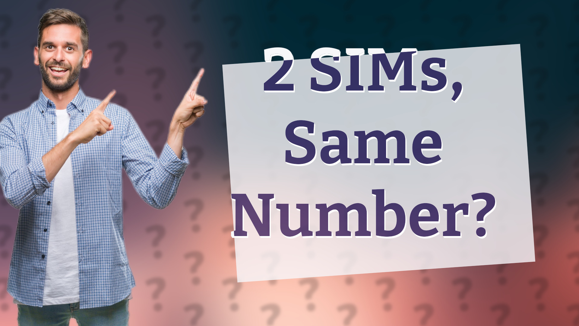2 SIMs, Same Number?