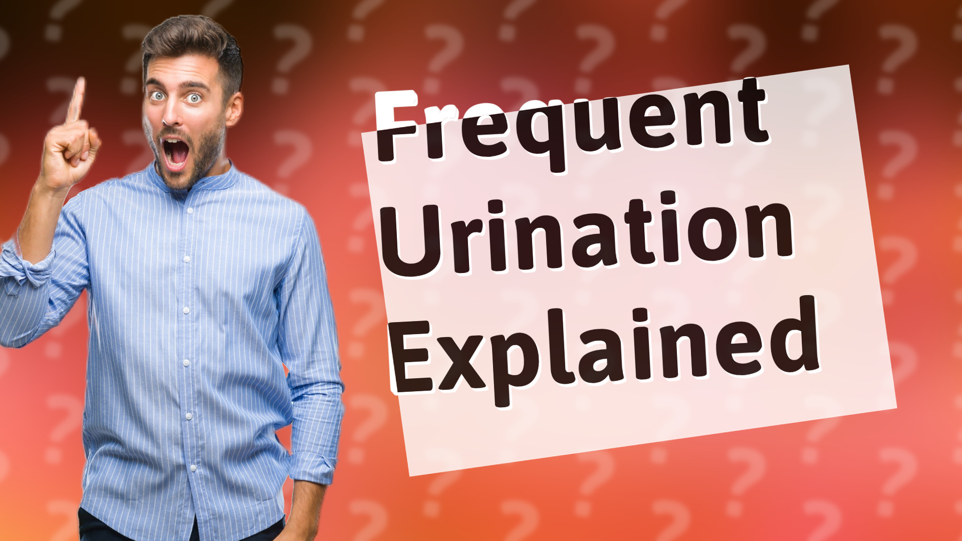 Frequent Urination Explained