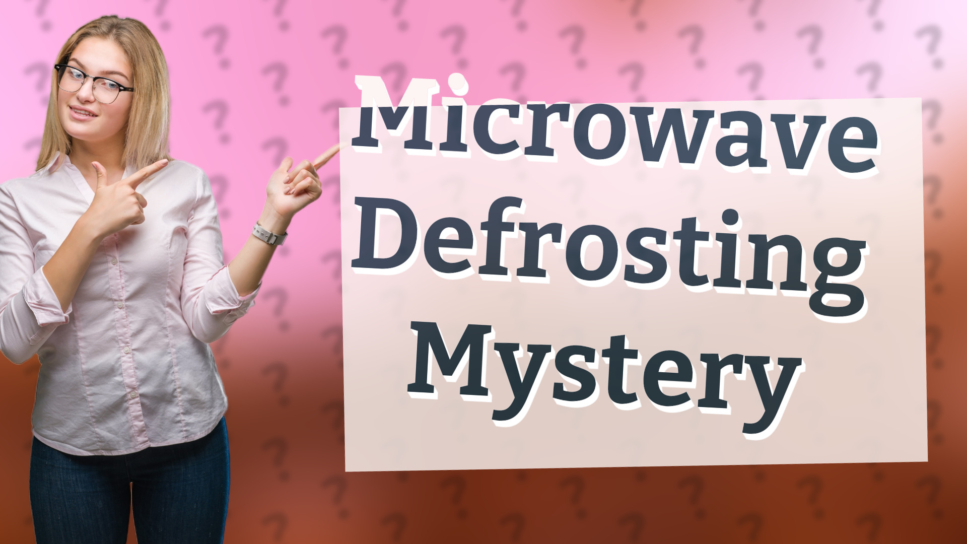 Microwave Defrosting Mystery