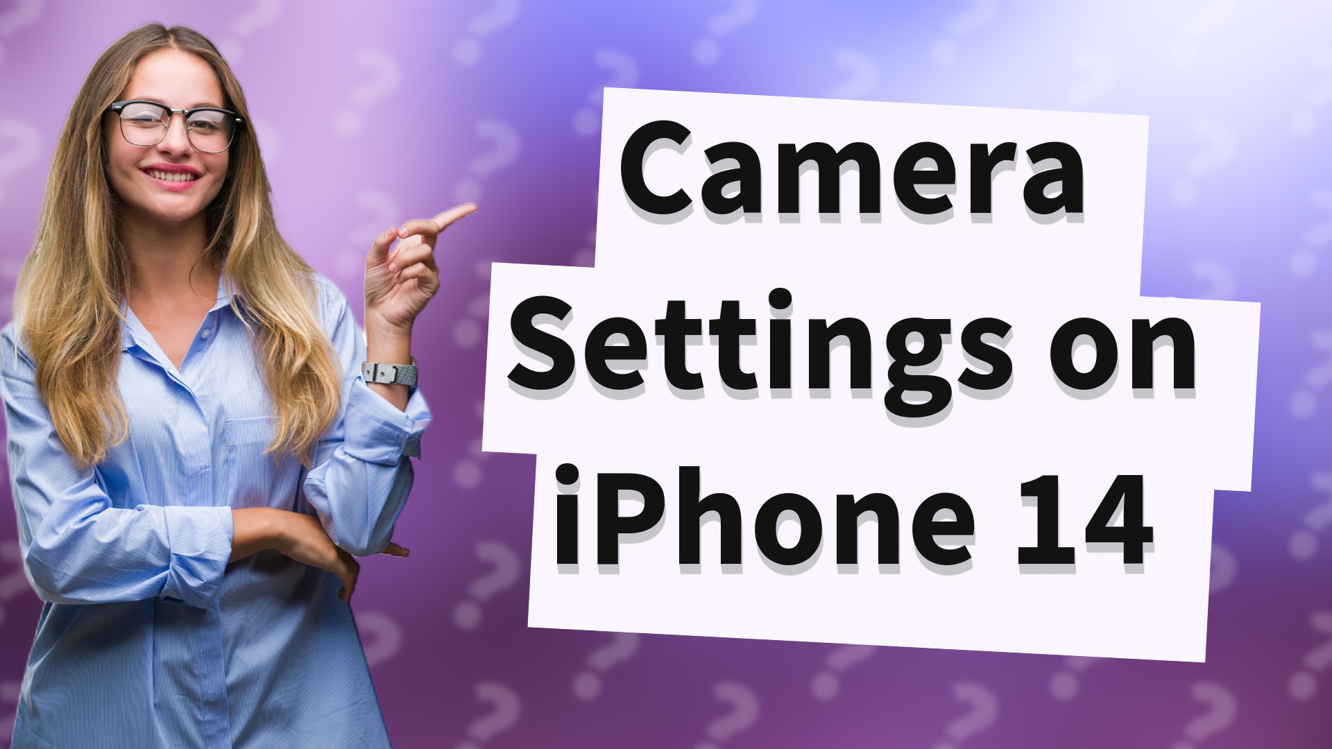 Camera Settings on iPhone 14