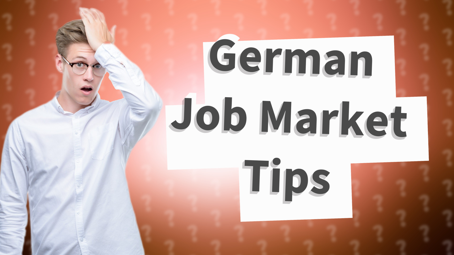 German Job Market Tips