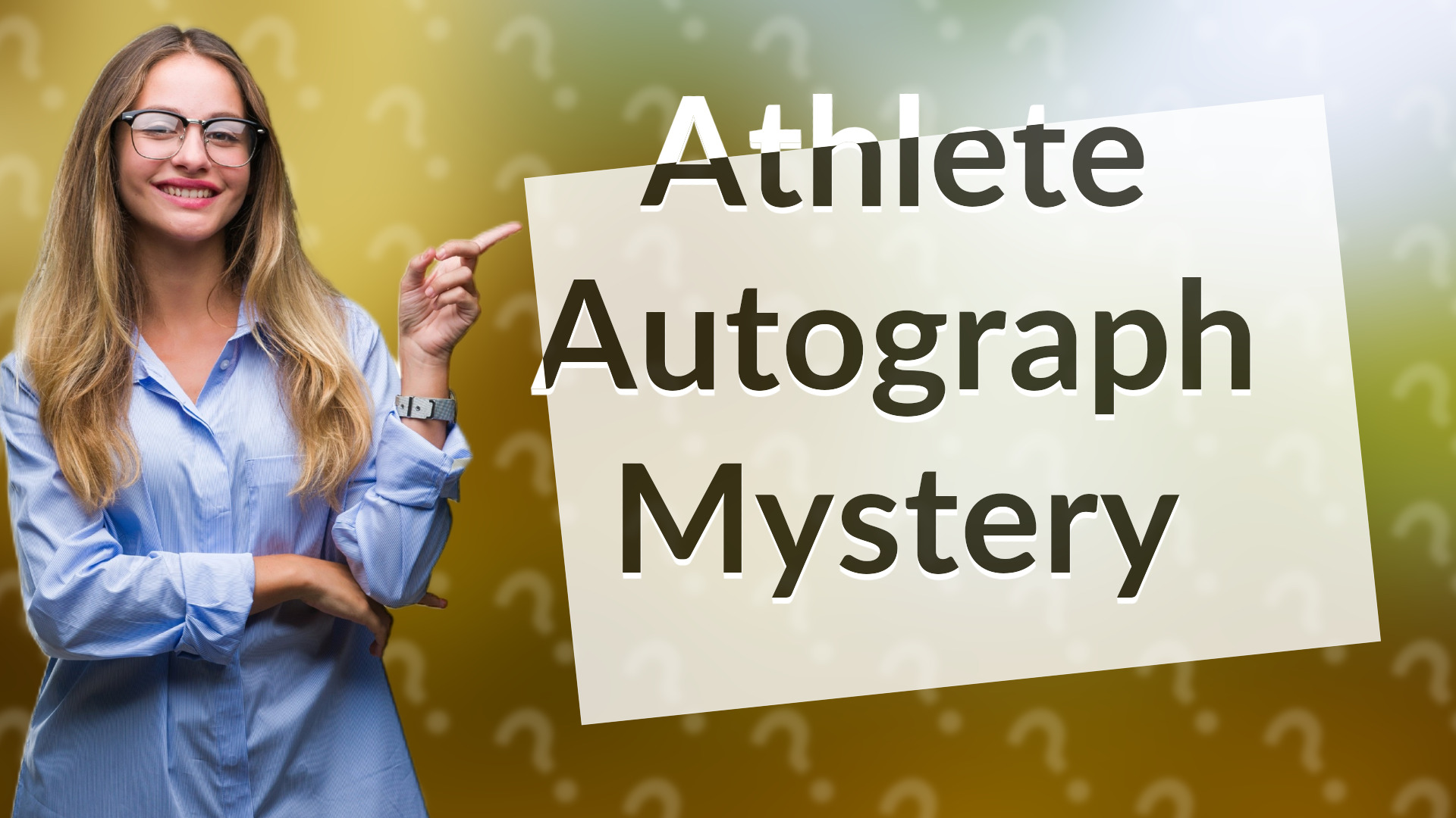 Athlete Autograph Mystery
