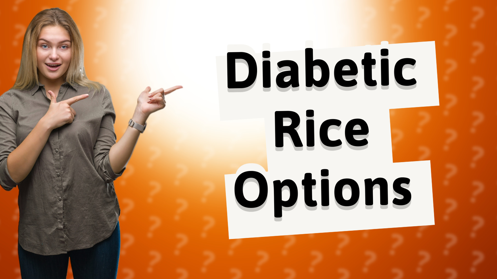 Diabetic Rice Options