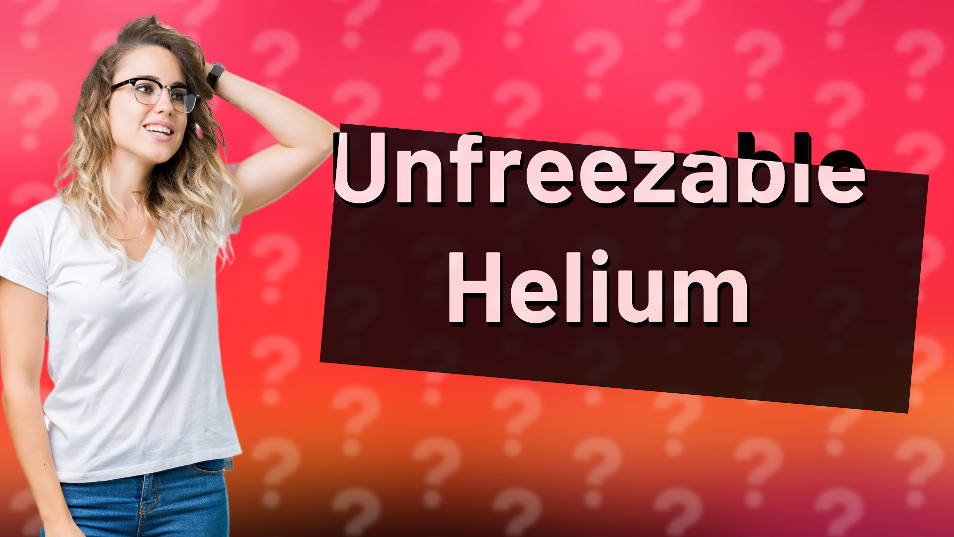 Unfreezable Helium
