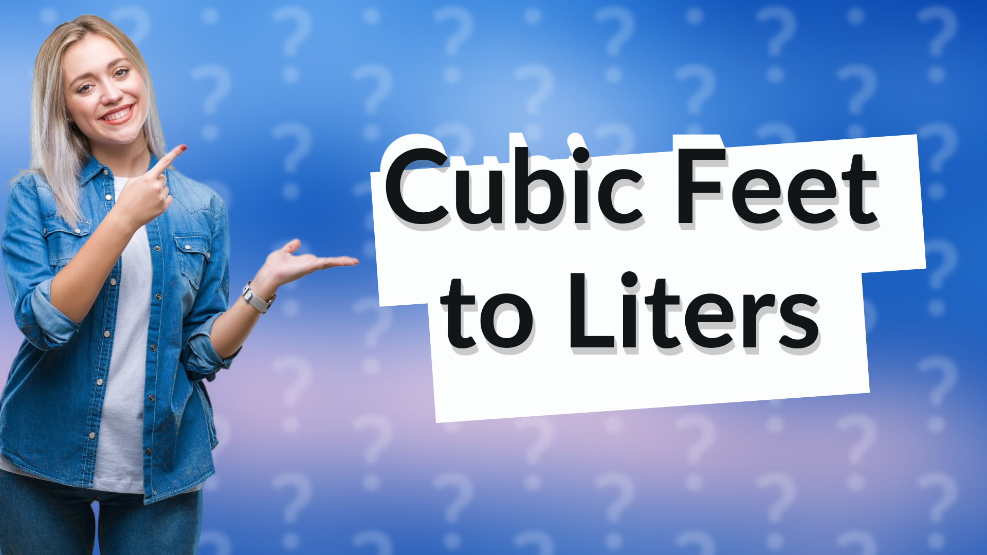 Cubic Feet to Liters