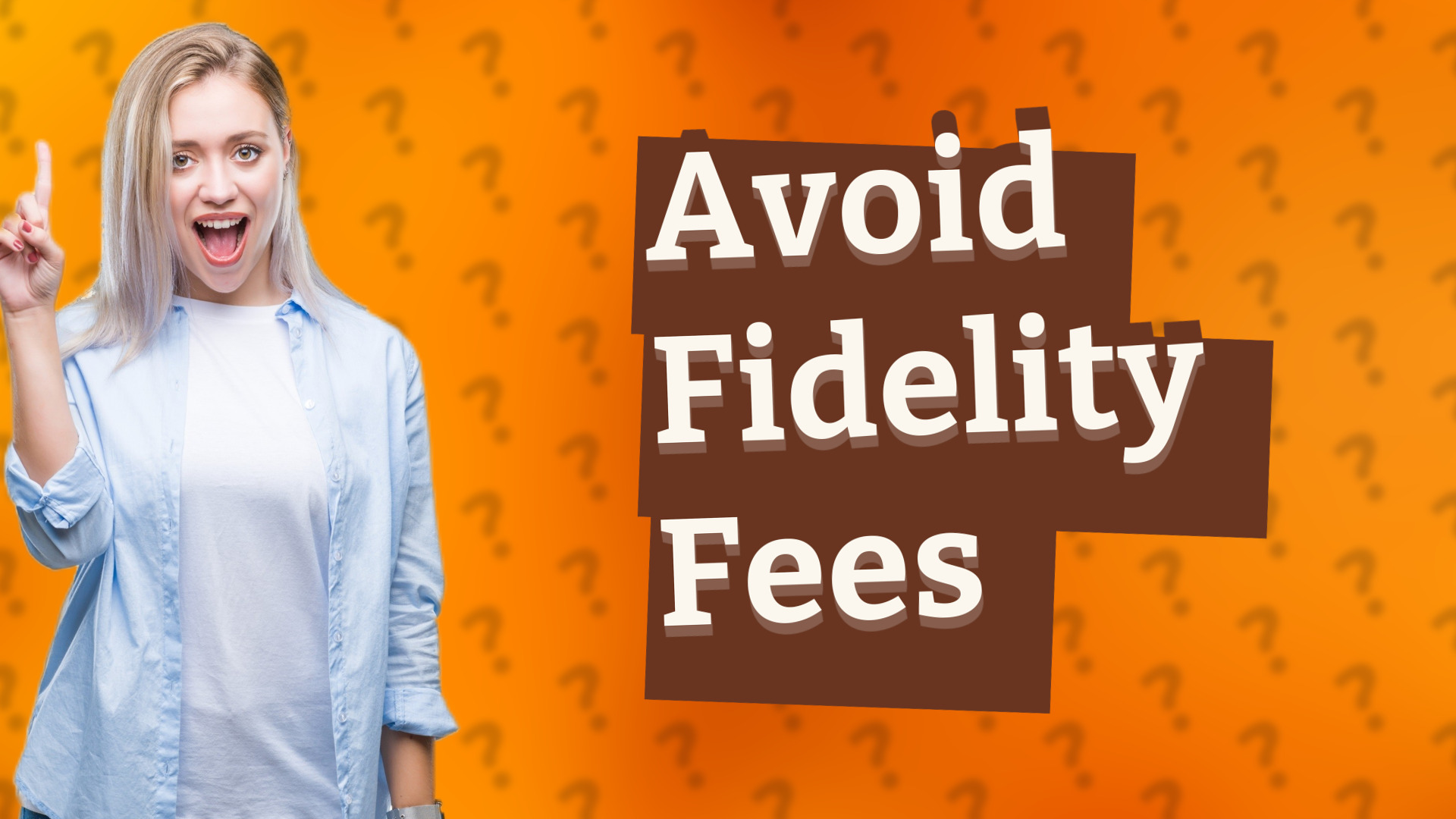 Avoid Fidelity Fees