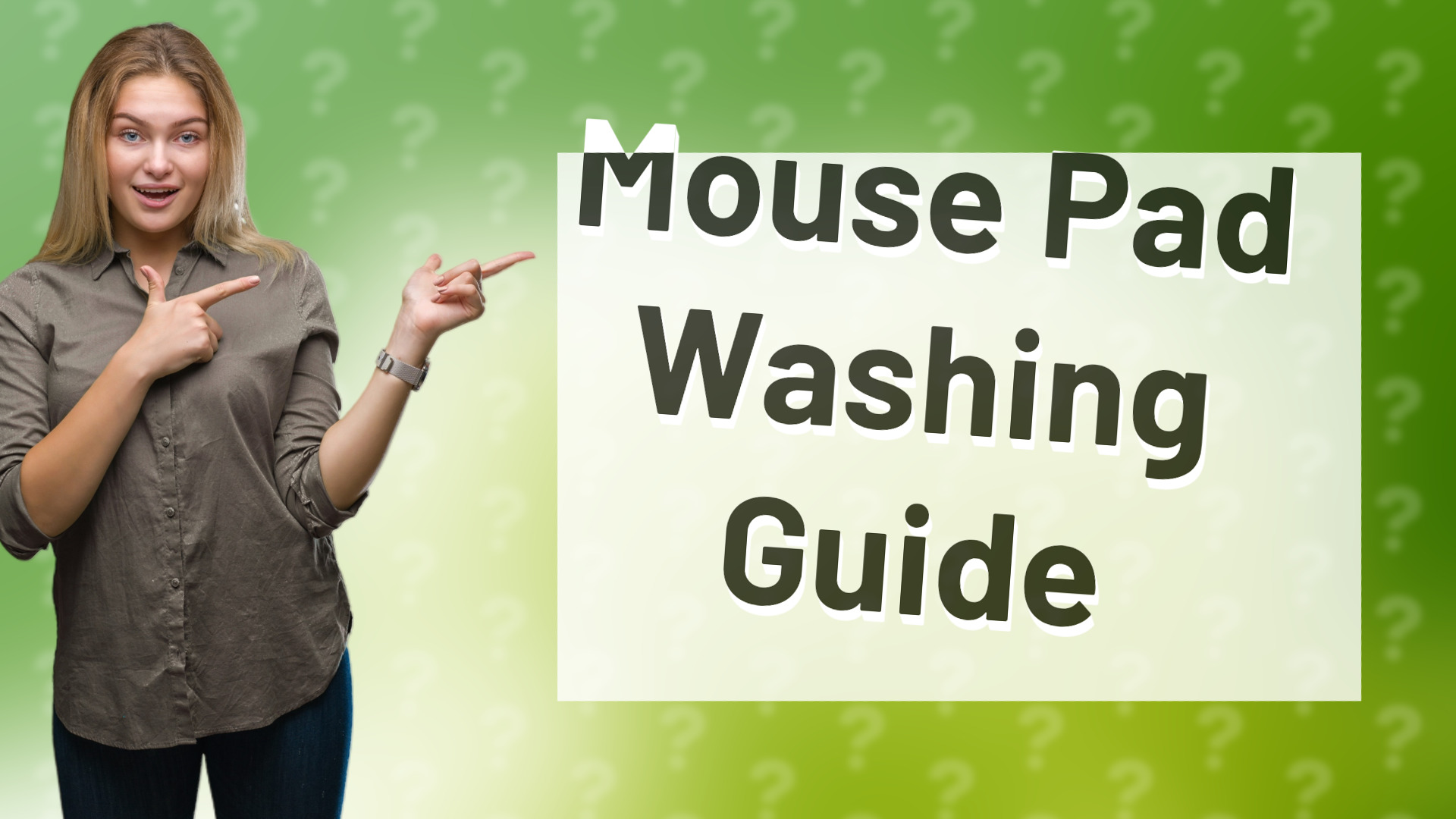 Mouse Pad Washing Guide