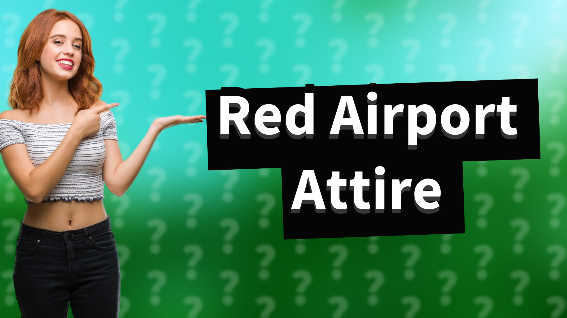 Red Airport Attire