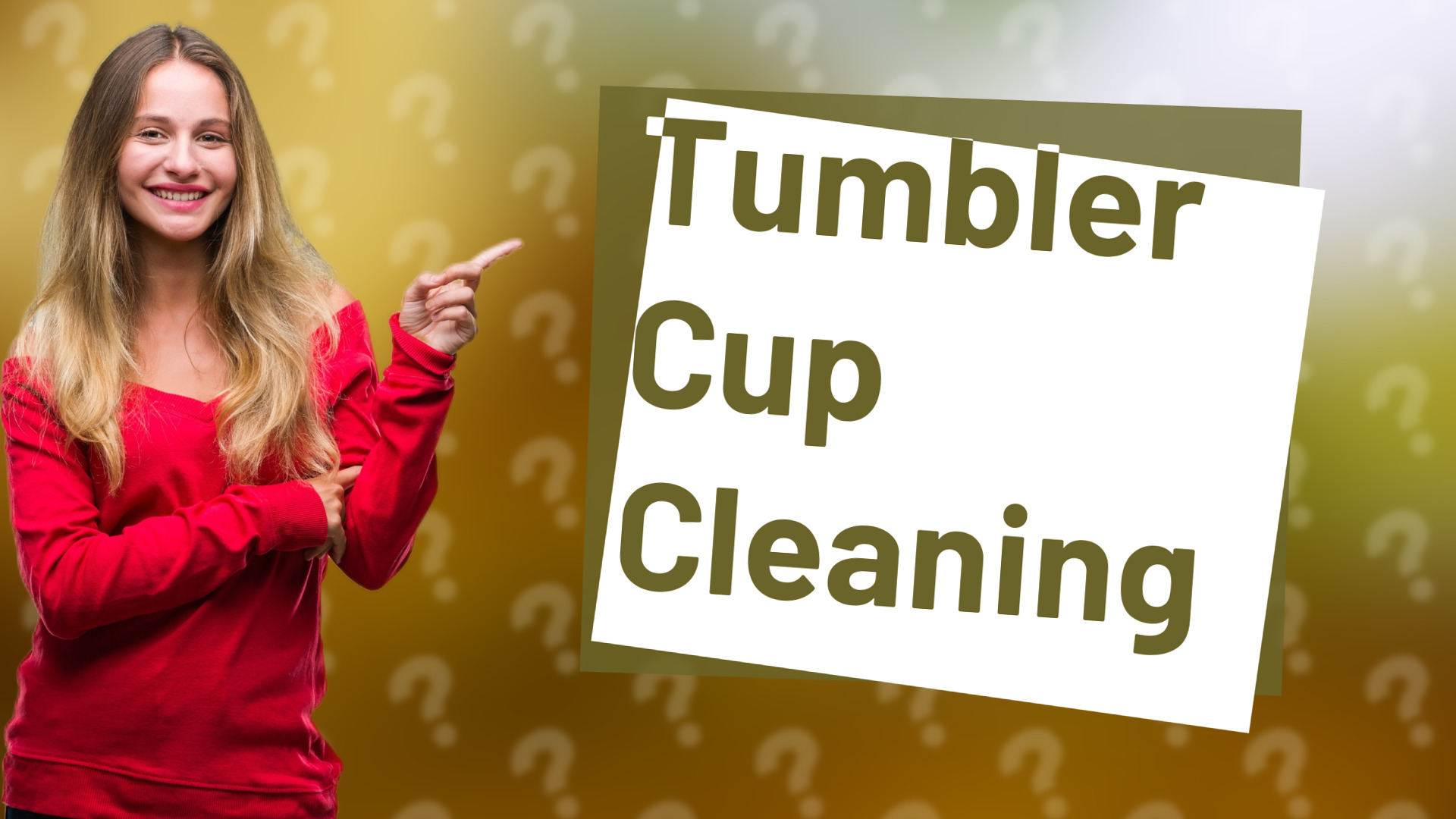Tumbler Cup Cleaning