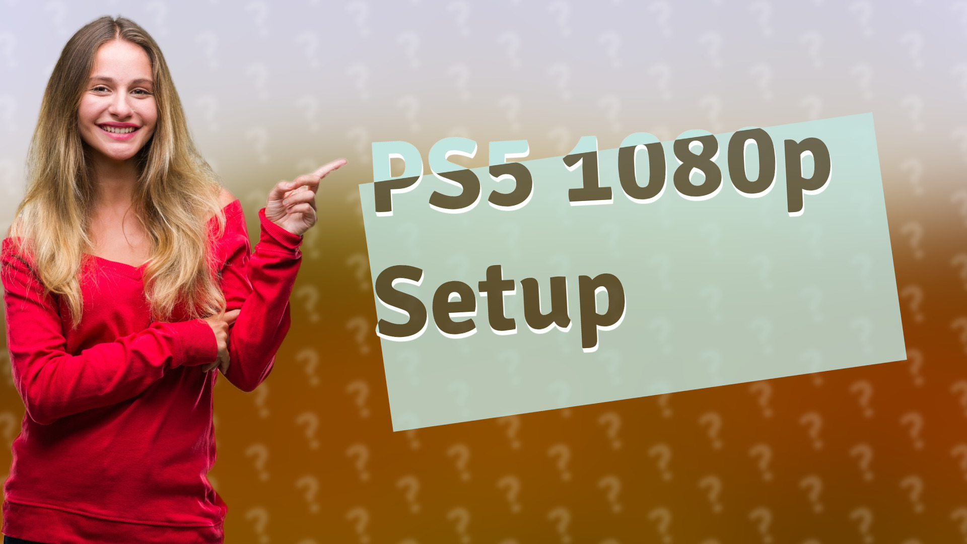 PS5 1080p Setup