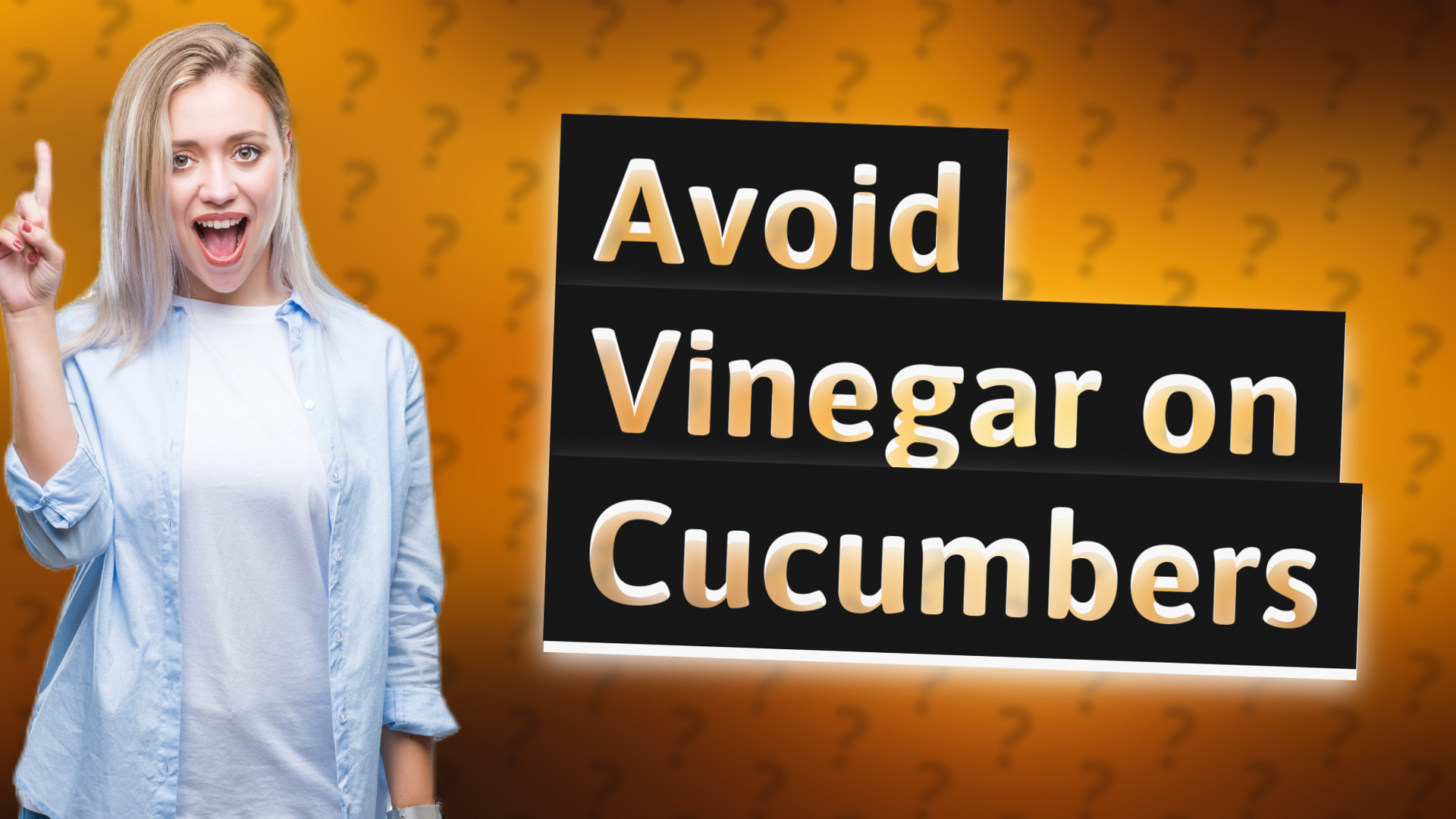 Avoid Vinegar on Cucumbers