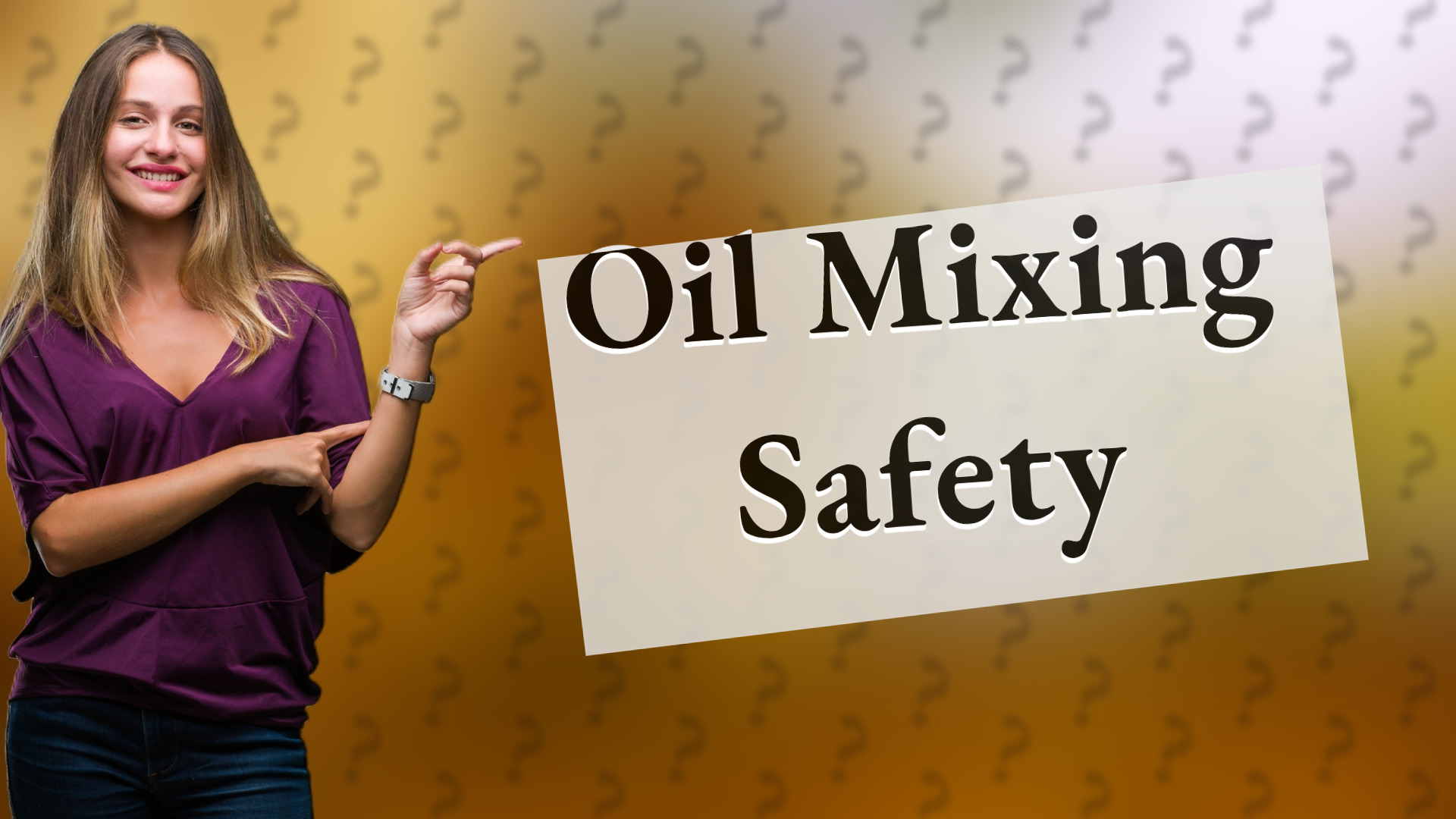 Oil Mixing Safety