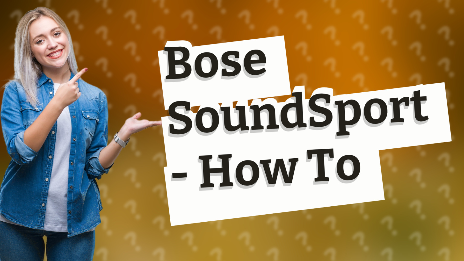 Bose SoundSport - How To