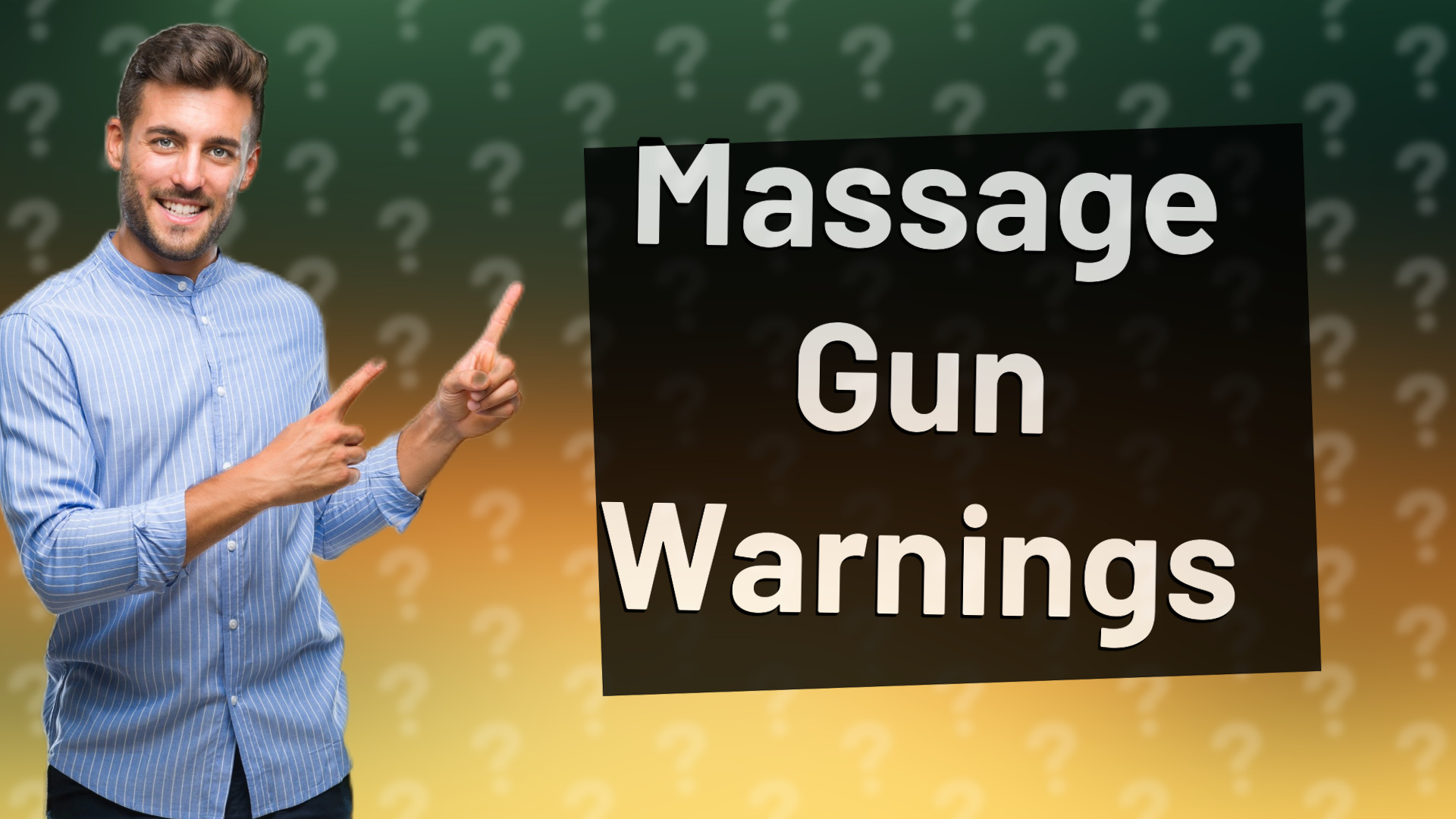 Massage Gun Warnings
