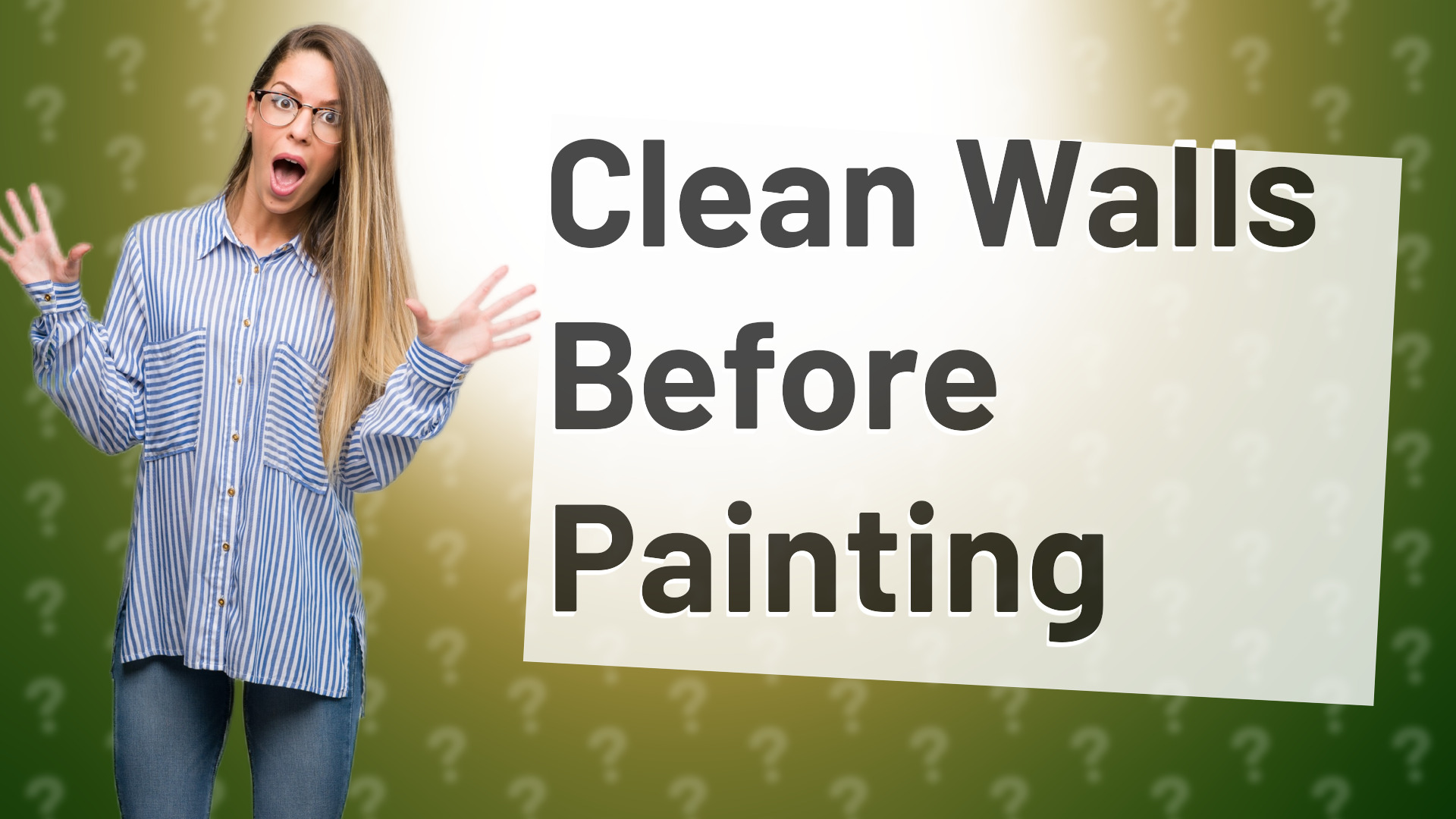 Clean Walls Before Painting