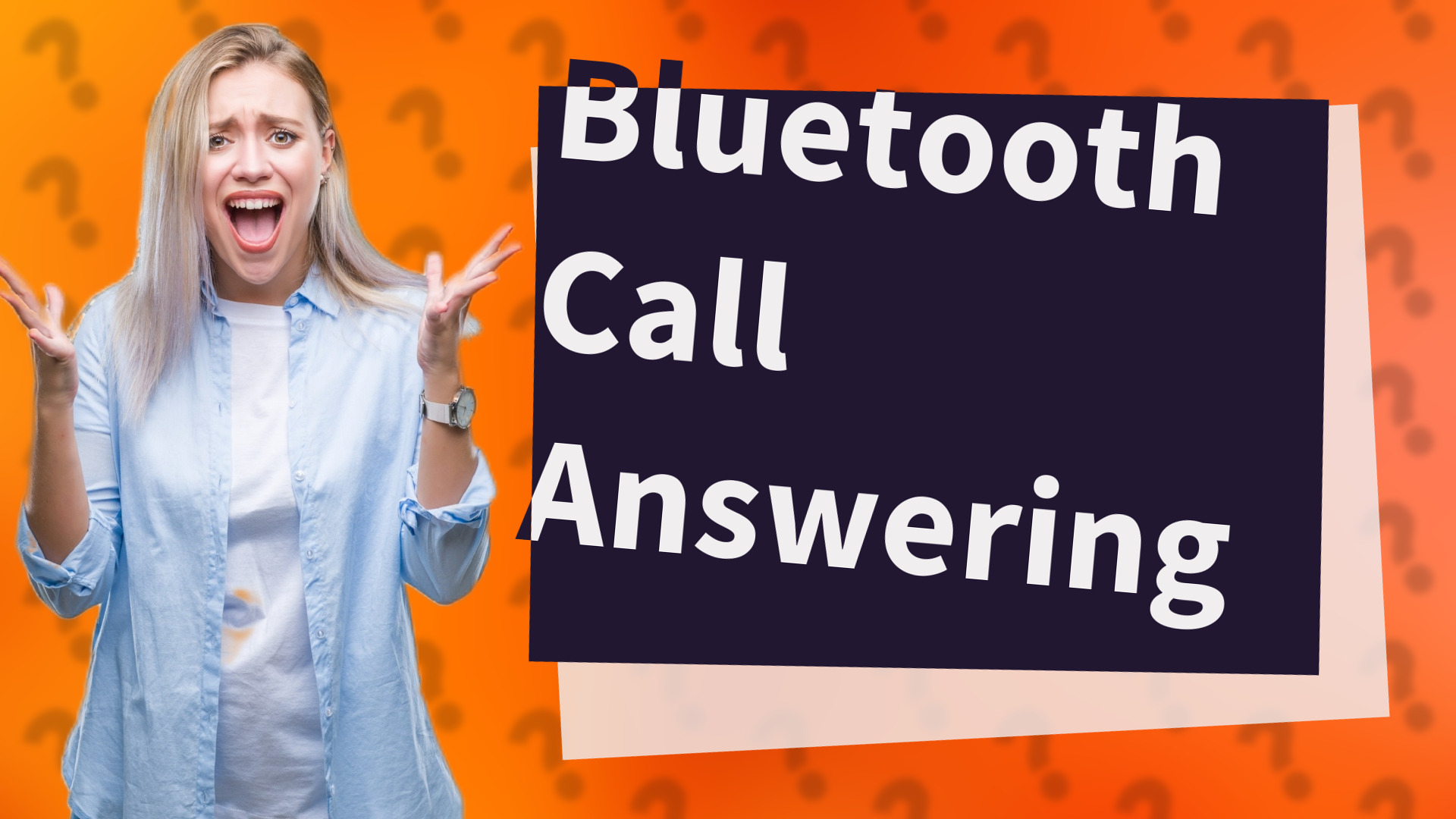 Bluetooth Call Answering