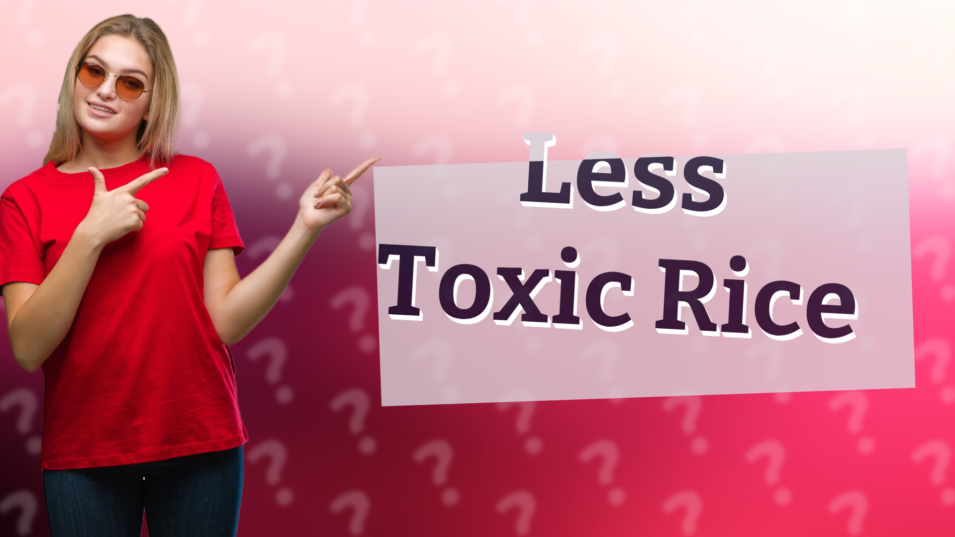 Less Toxic Rice