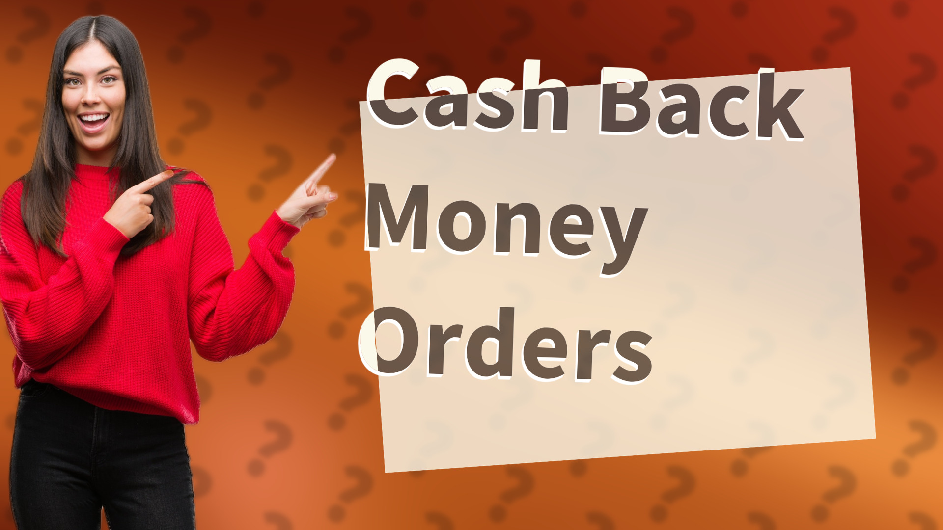 Cash Back Money Orders