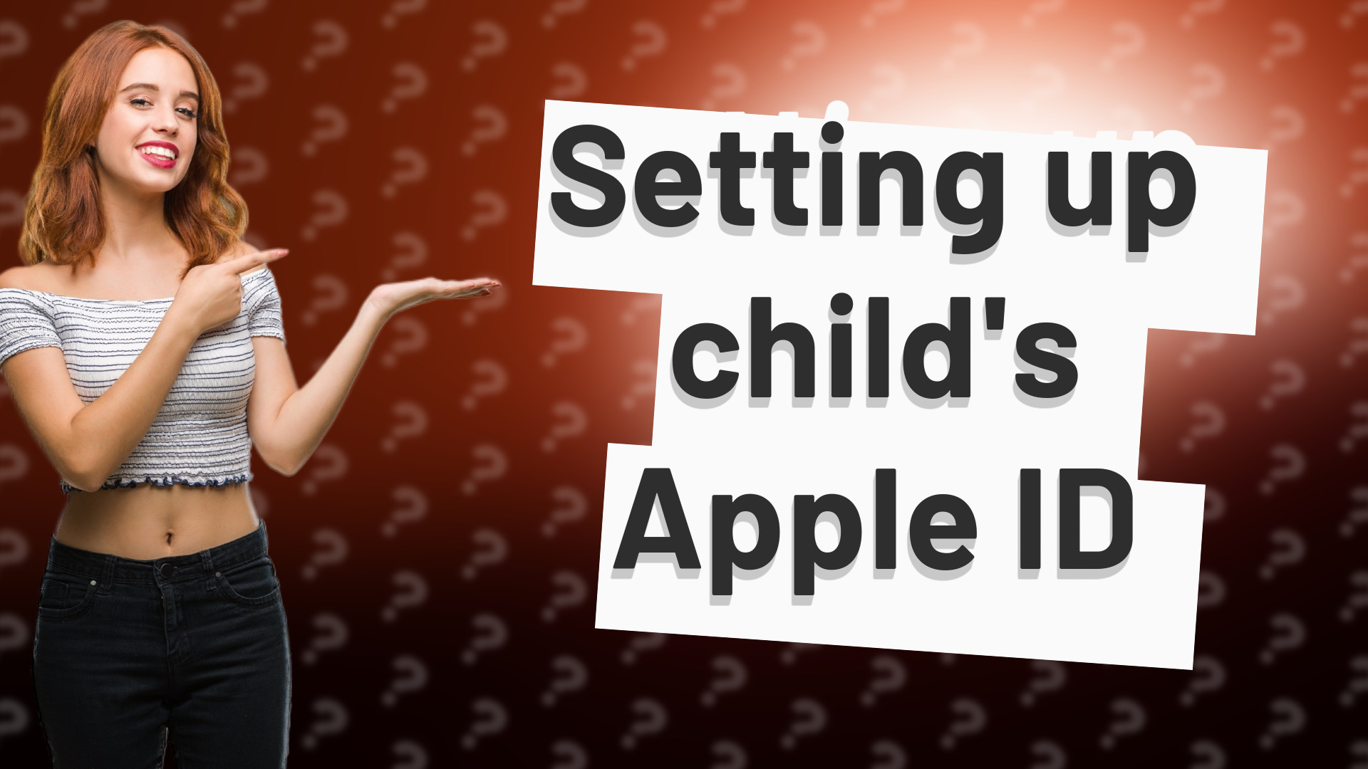 Setting up child's Apple ID