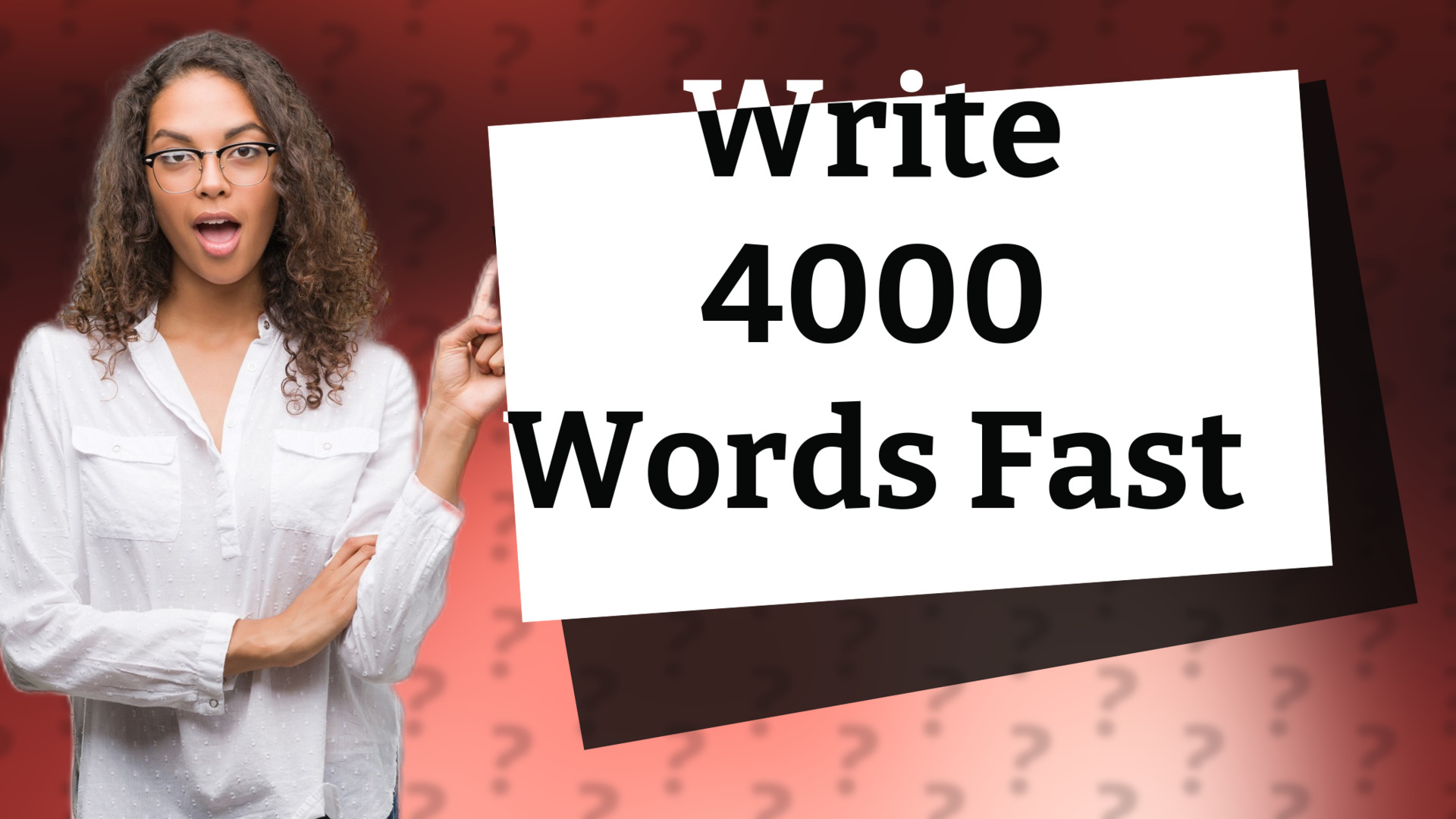 Write 4000 Words Fast