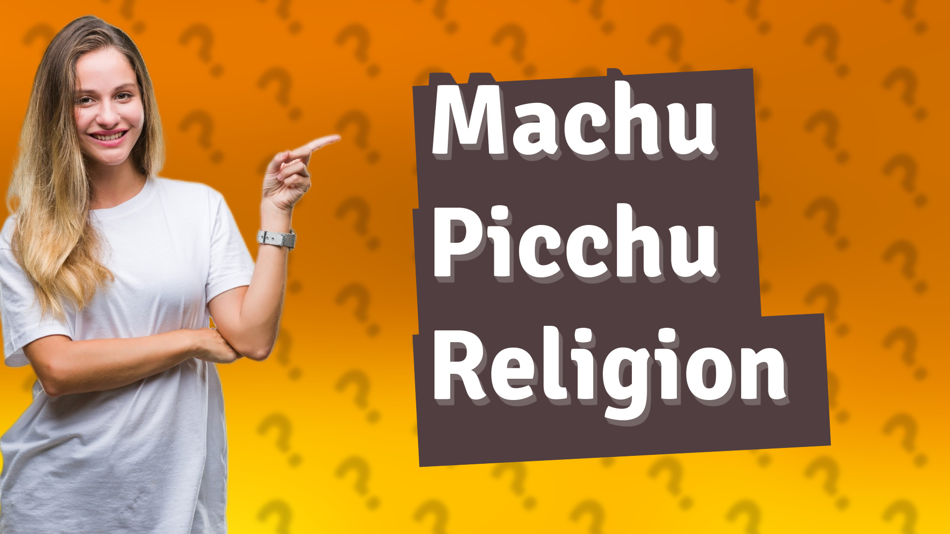 Machu Picchu Religion