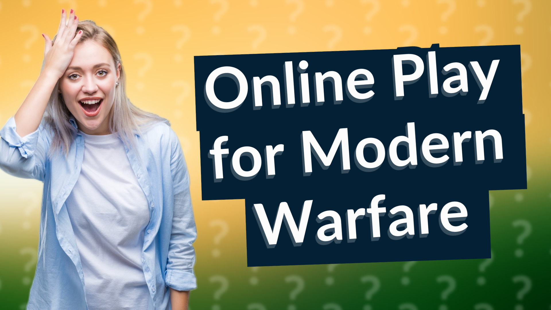 Online Play for Modern Warfare