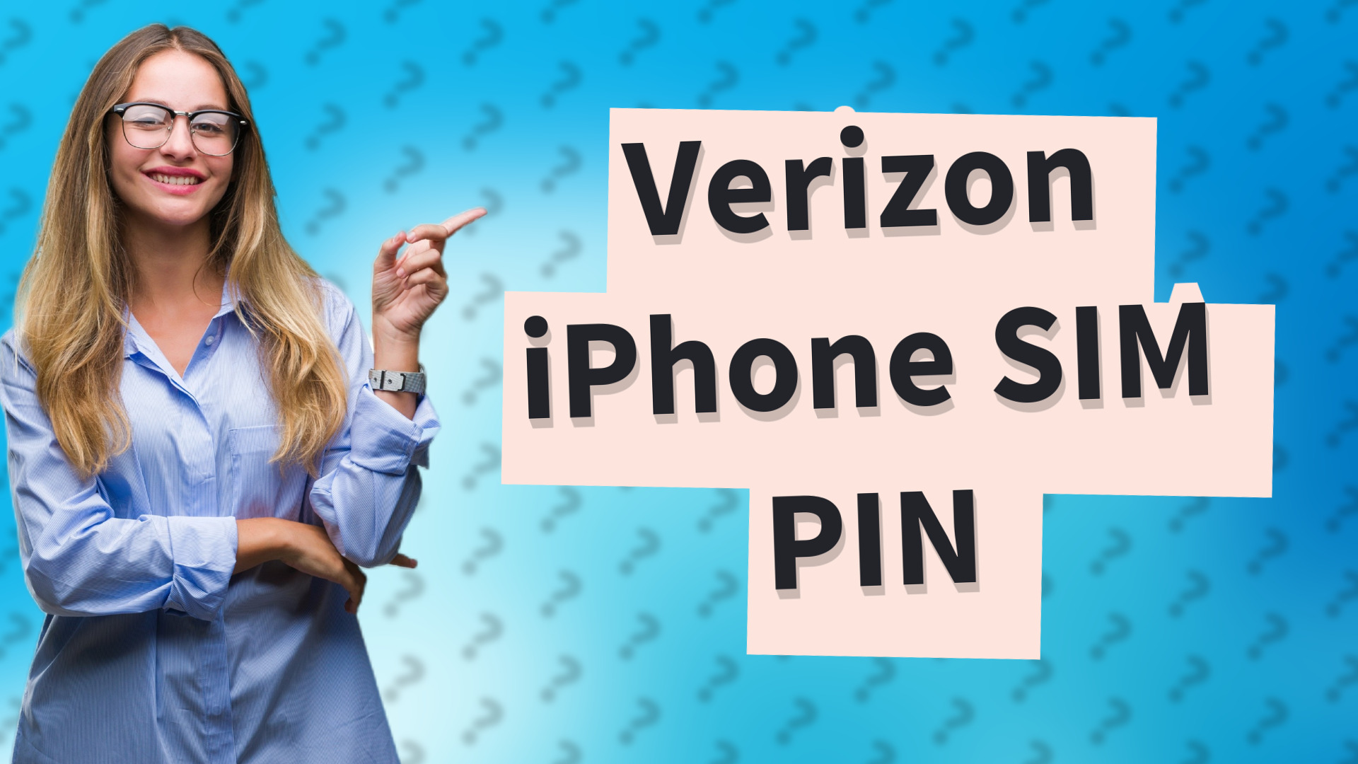 Verizon iPhone SIM PIN
