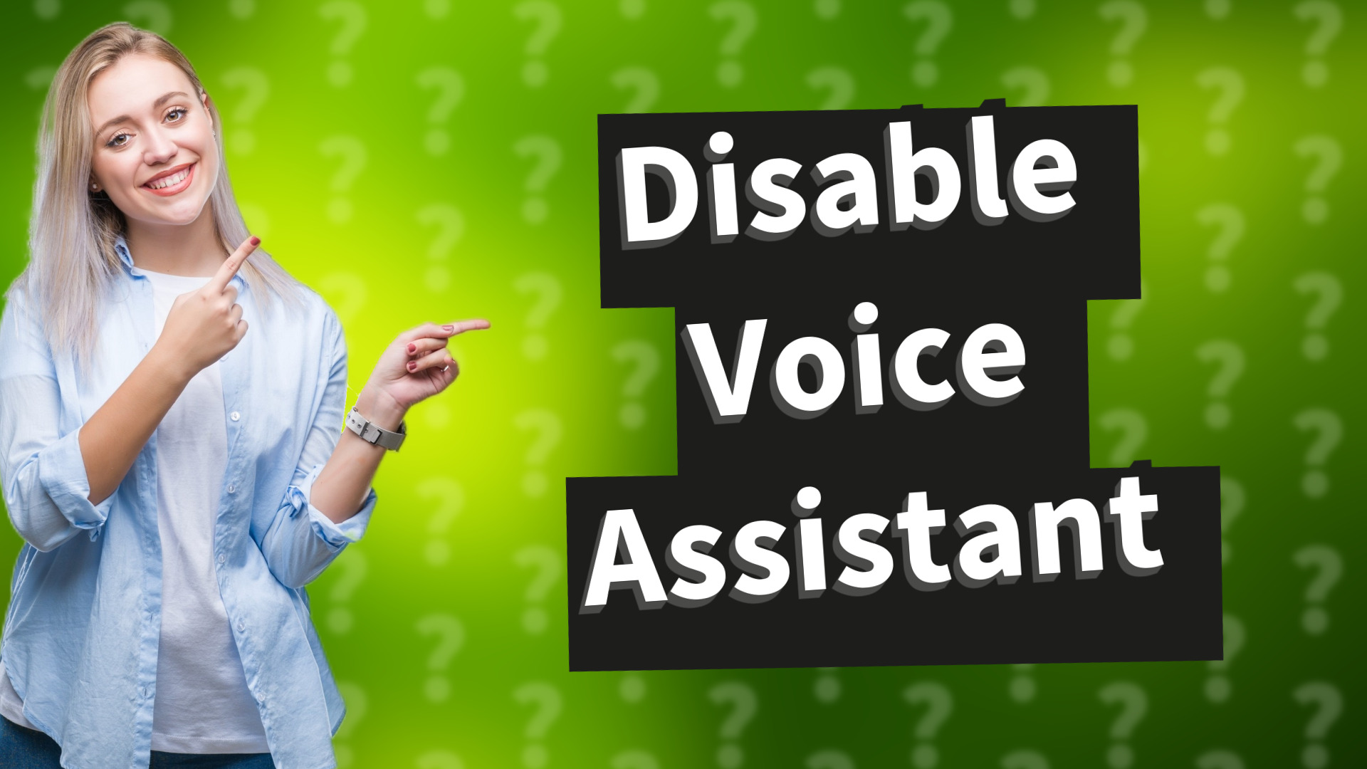 Disable Voice Assistant
