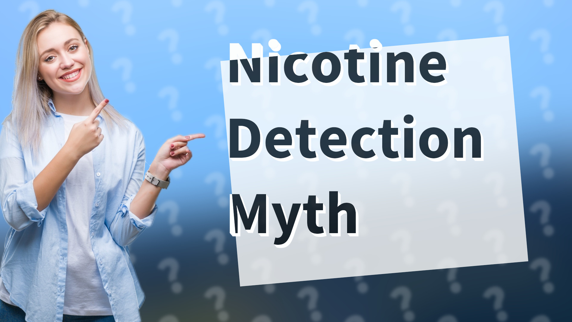 Nicotine Detection Myth