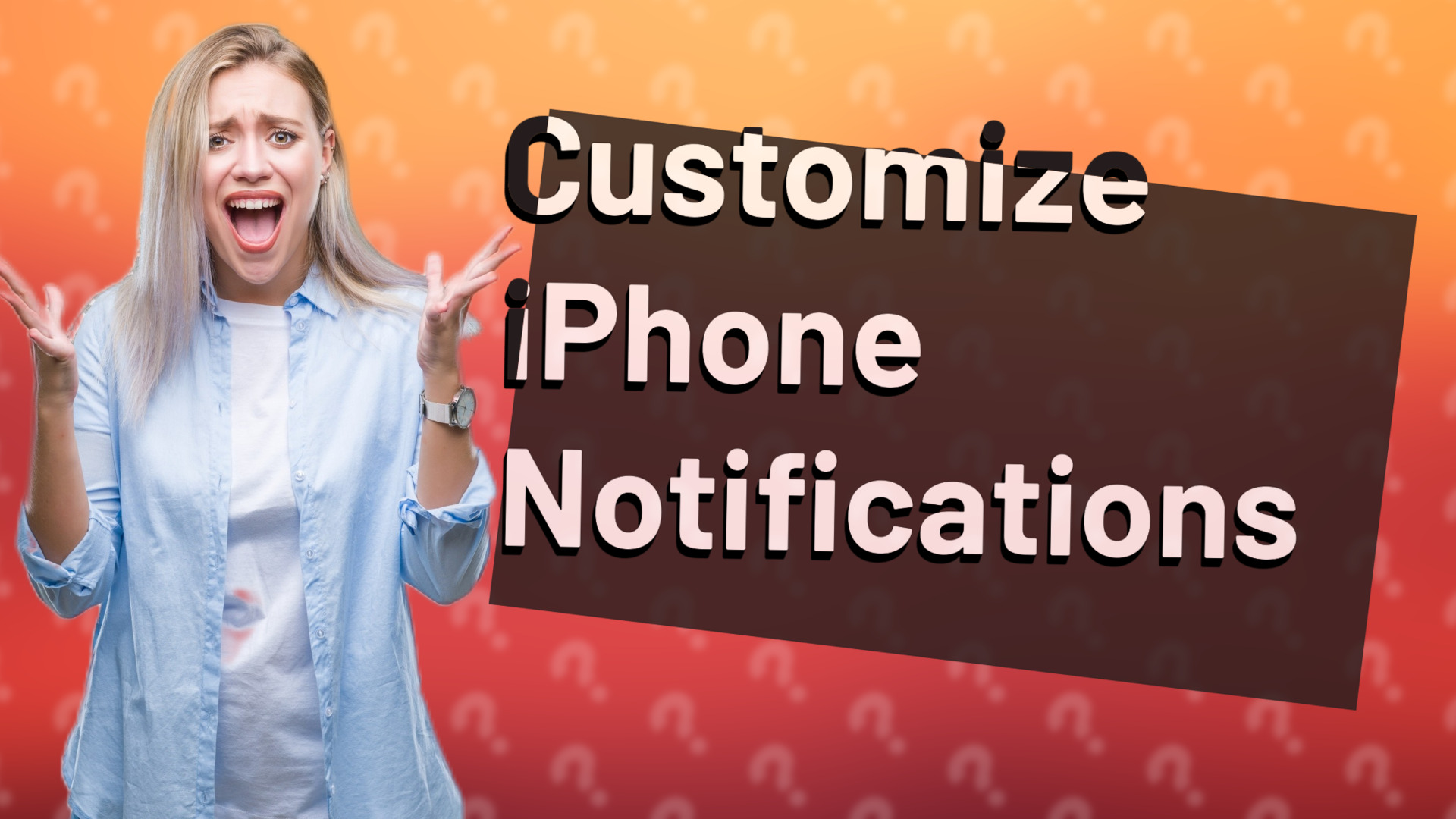 Customize iPhone Notifications