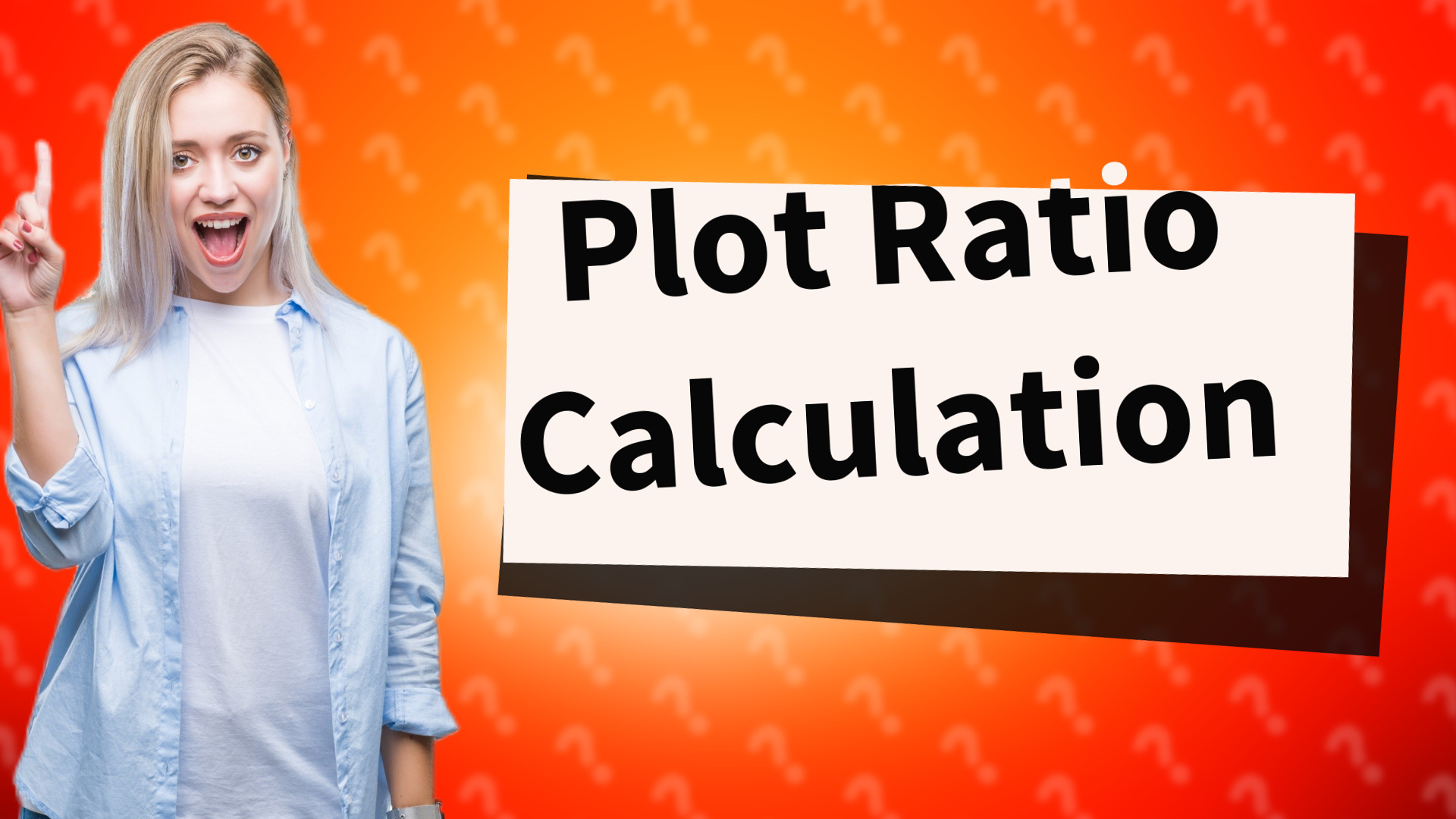 Plot Ratio Calculation