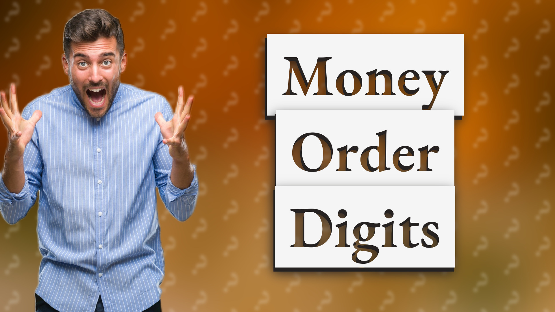Money Order Digits
