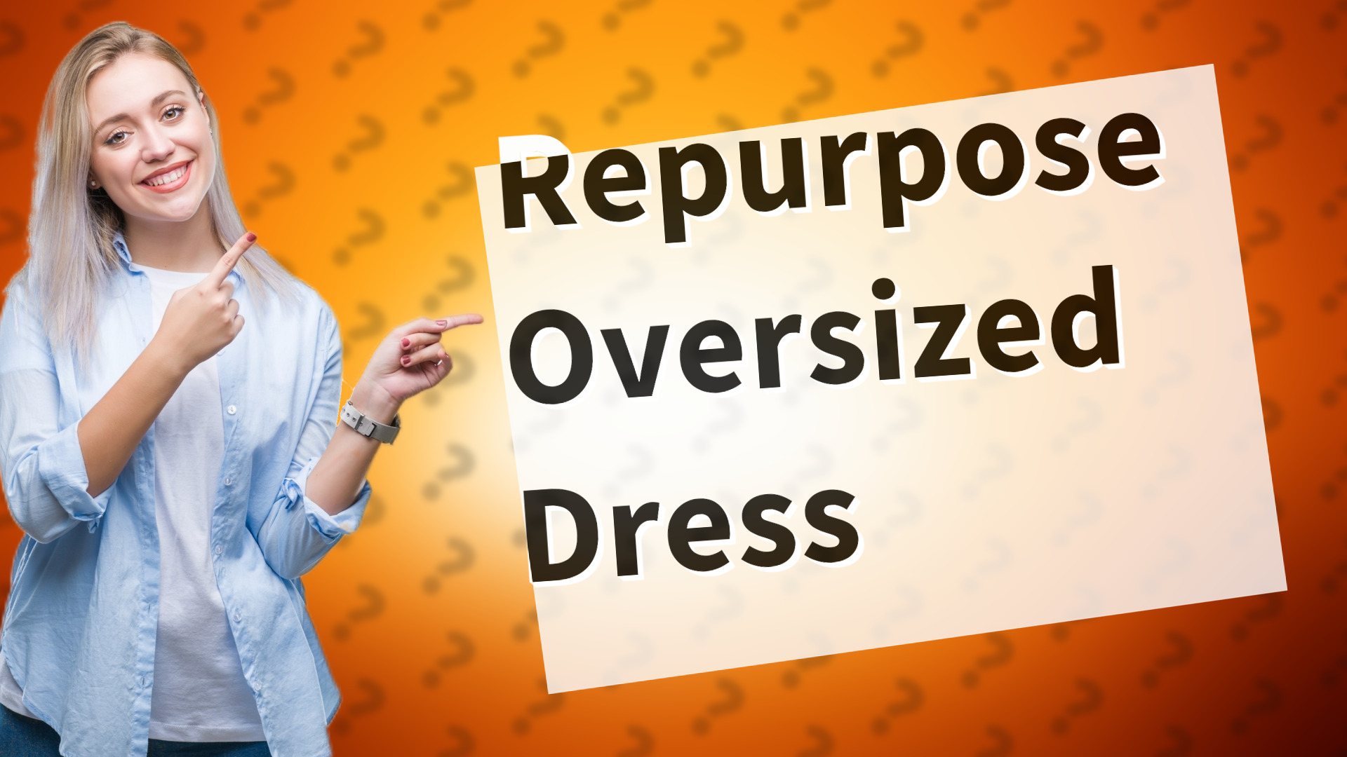Repurpose Oversized Dress