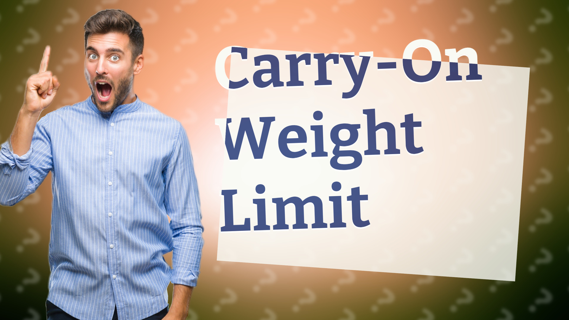 Carry-On Weight Limit
