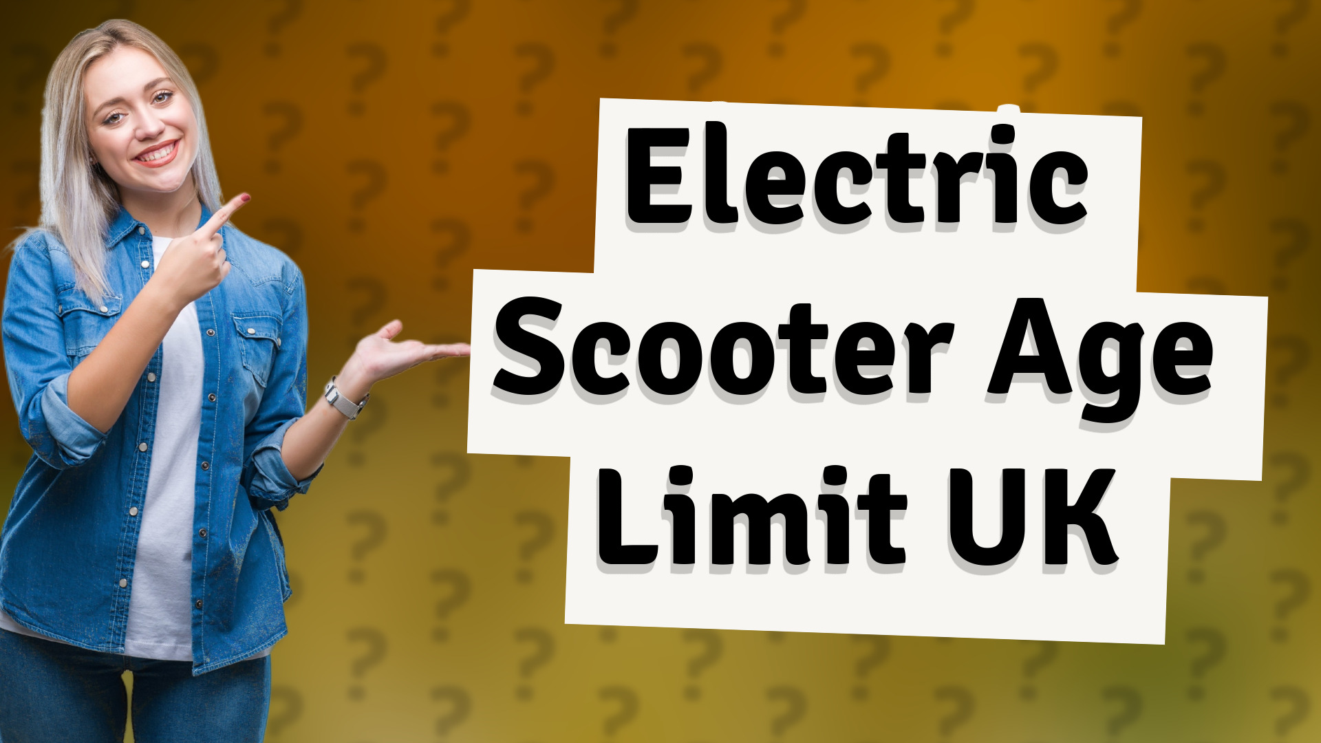 Electric Scooter Age Limit UK