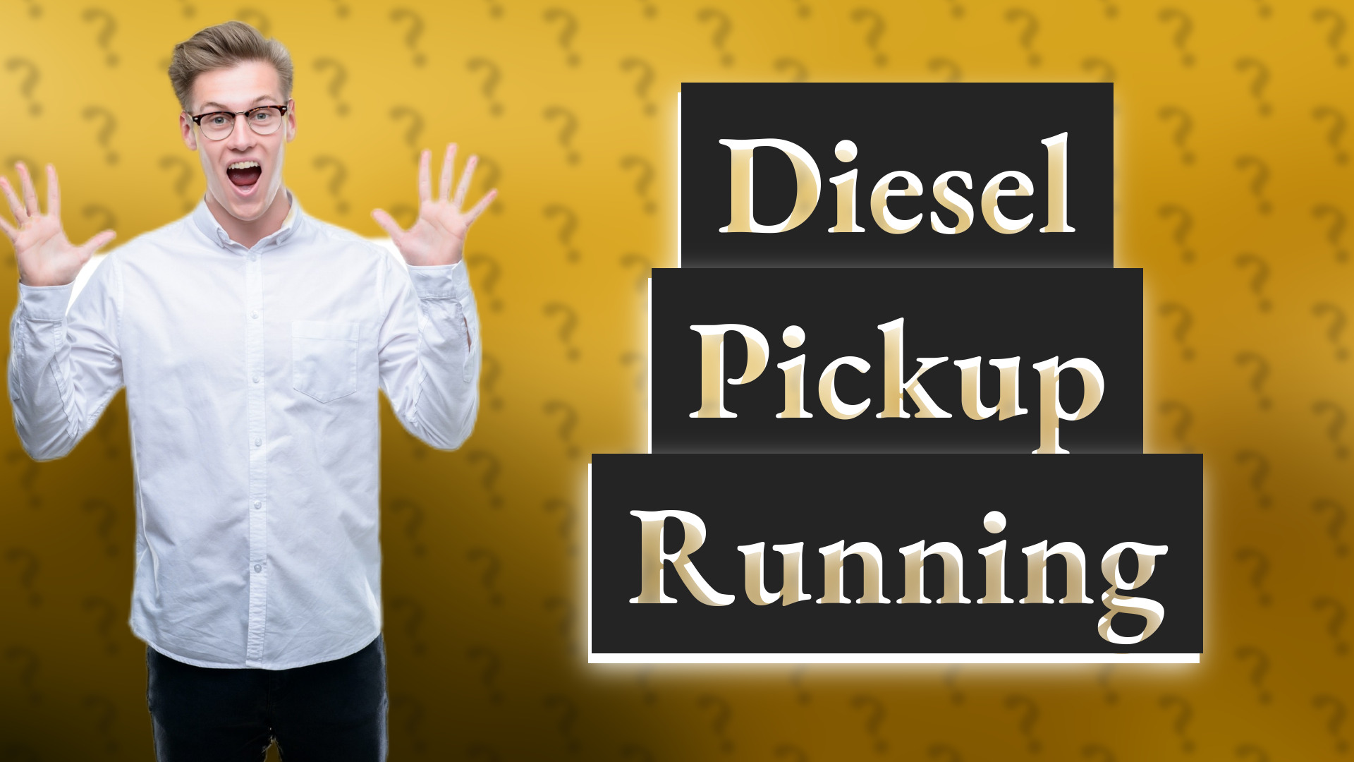 Diesel Pickup Running