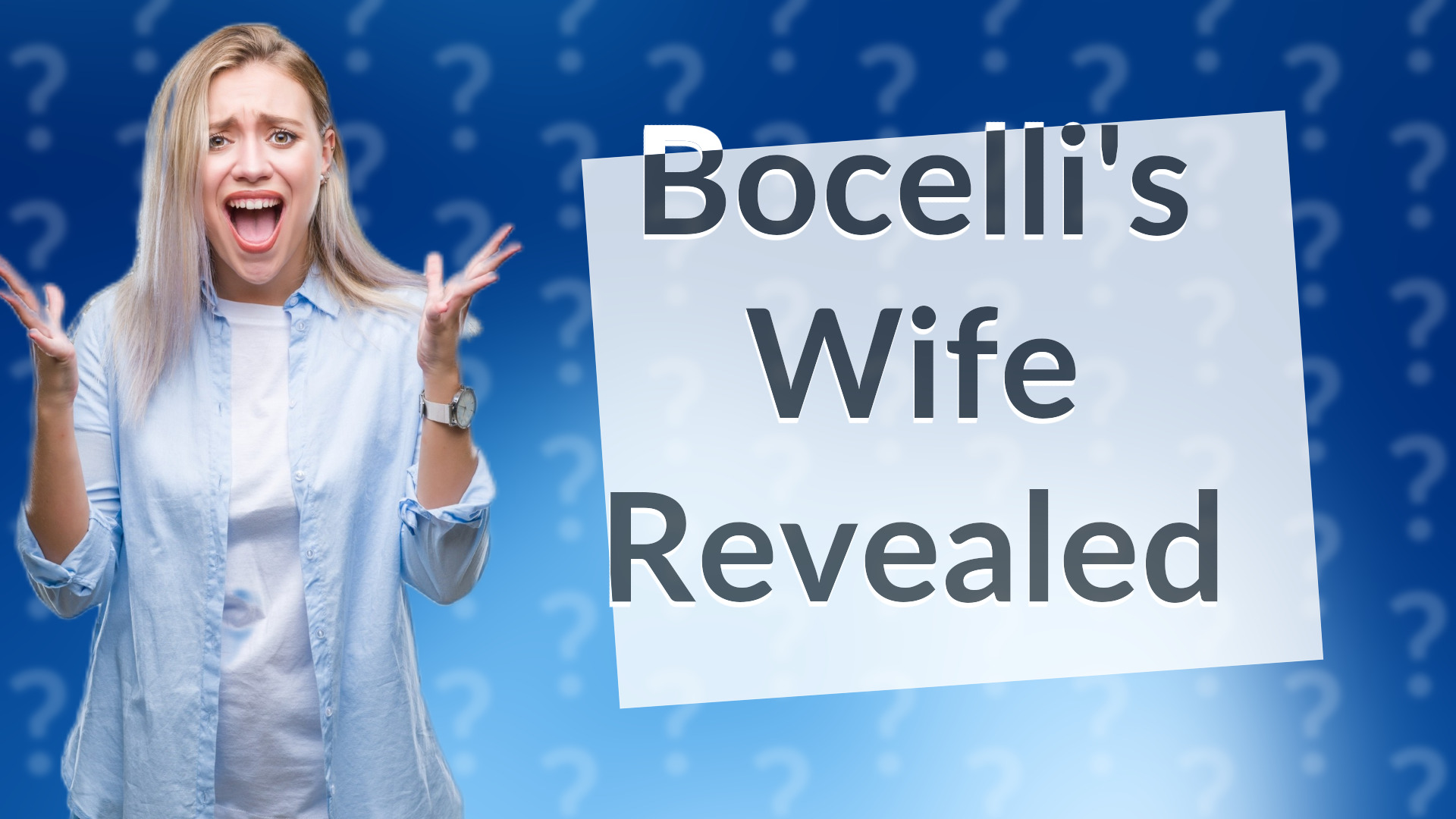 Bocelli's Wife Revealed