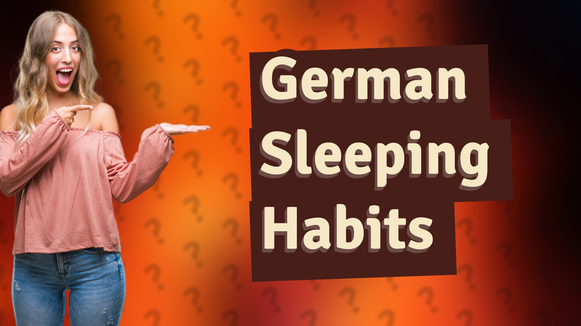 German Sleeping Habits