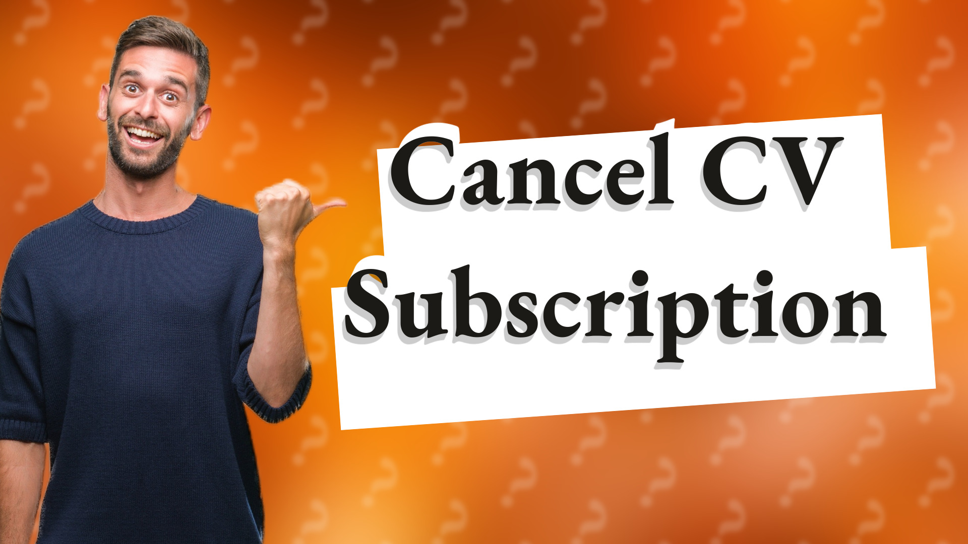 Cancel CV Subscription