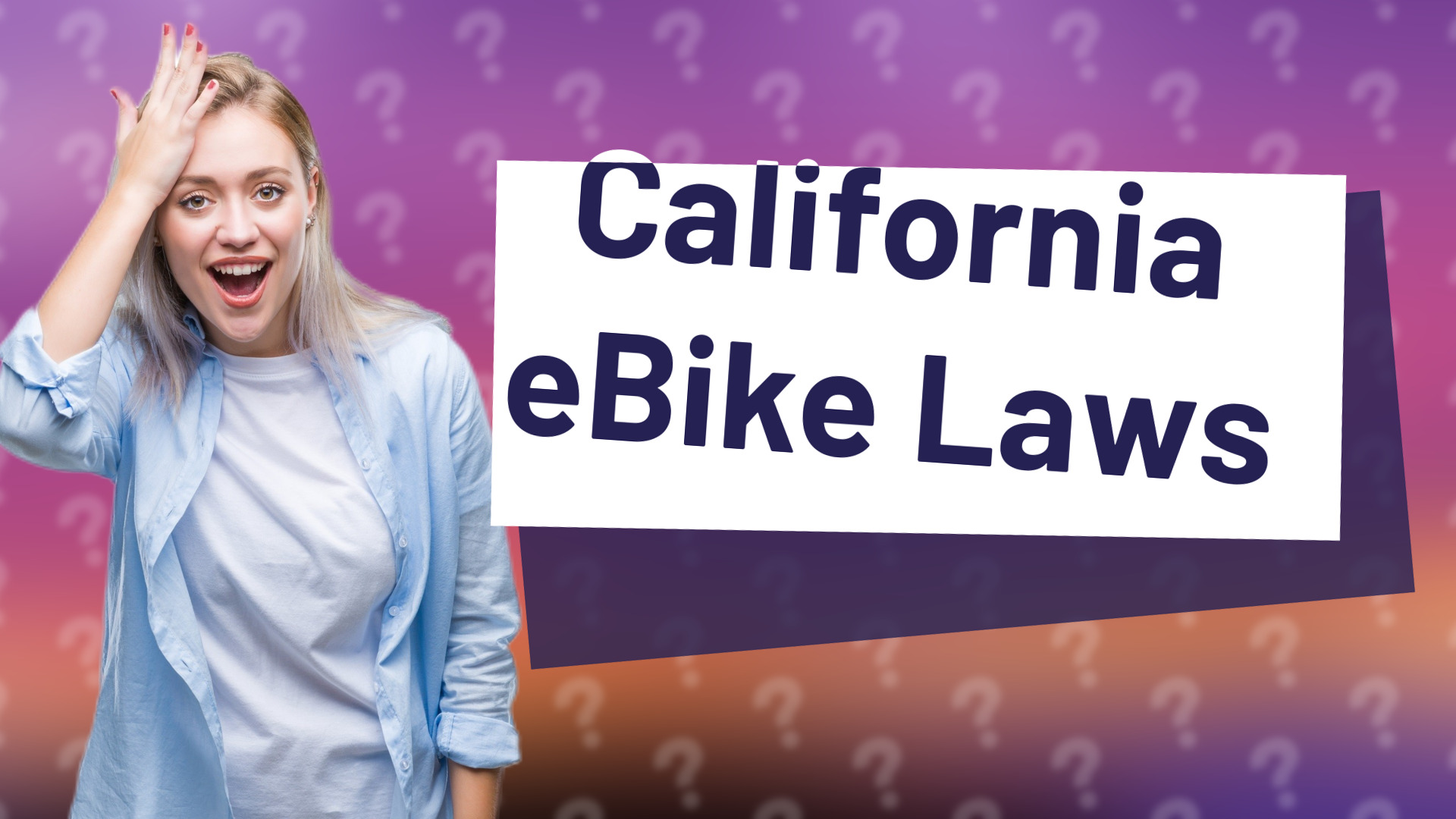 California eBike Laws