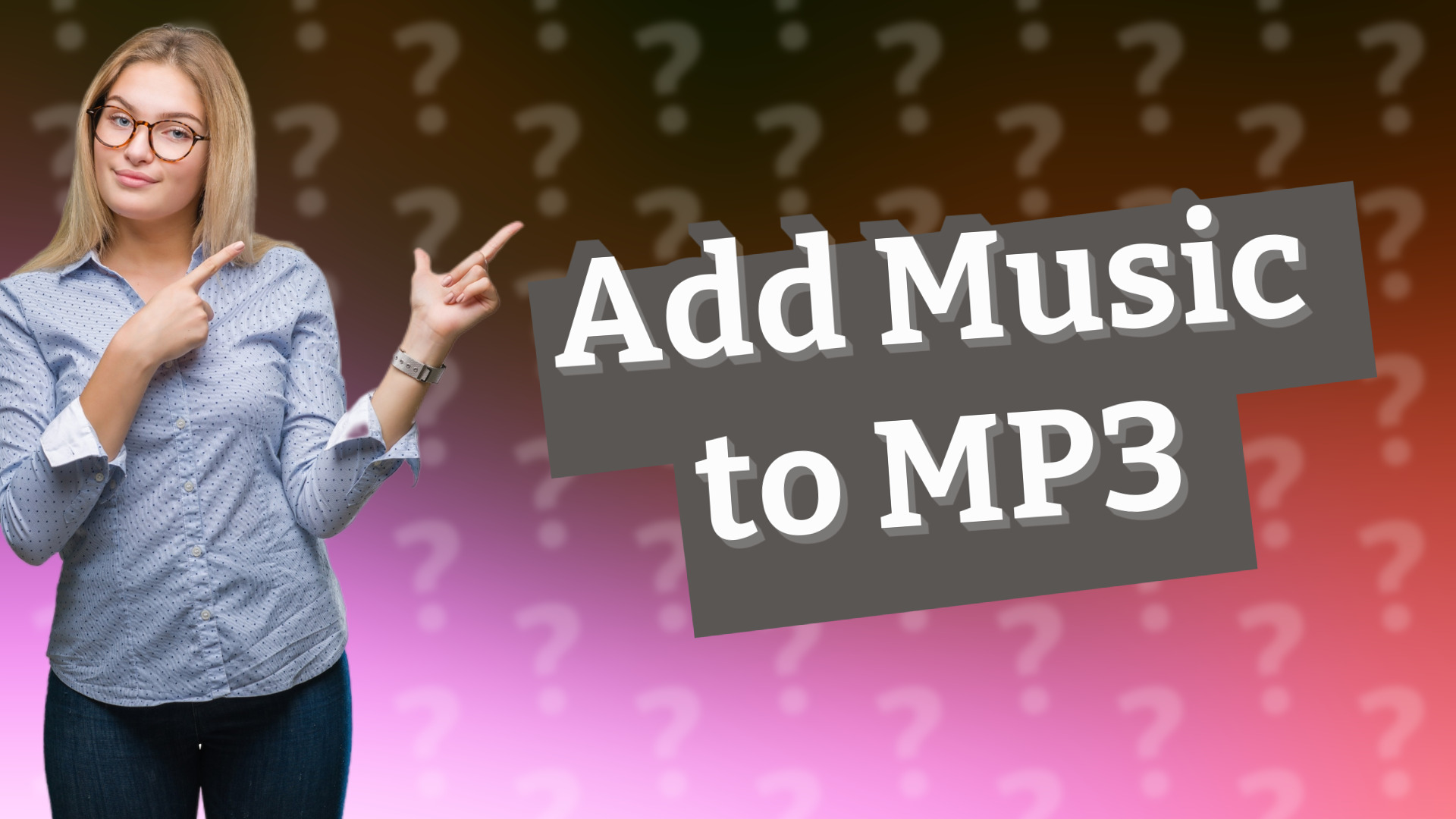 Add Music to MP3