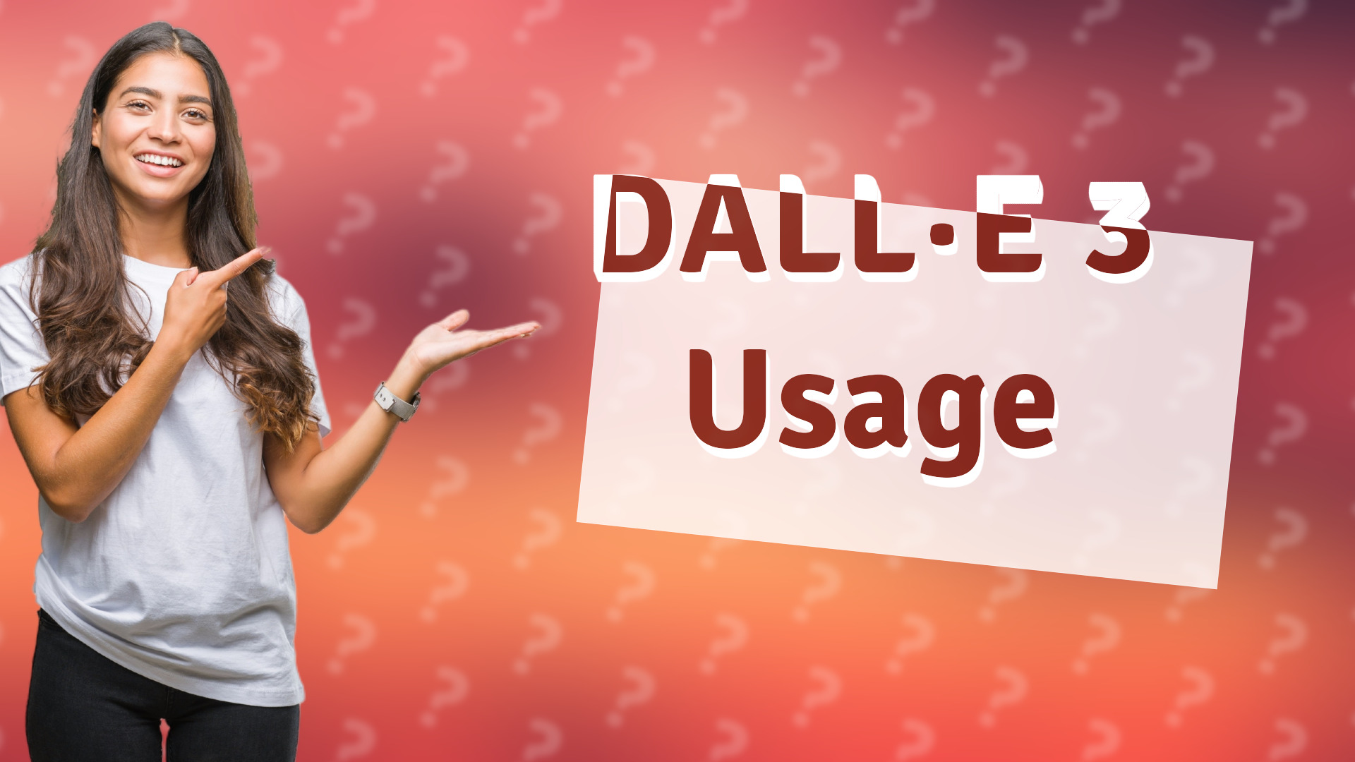 DALL·E 3 Usage