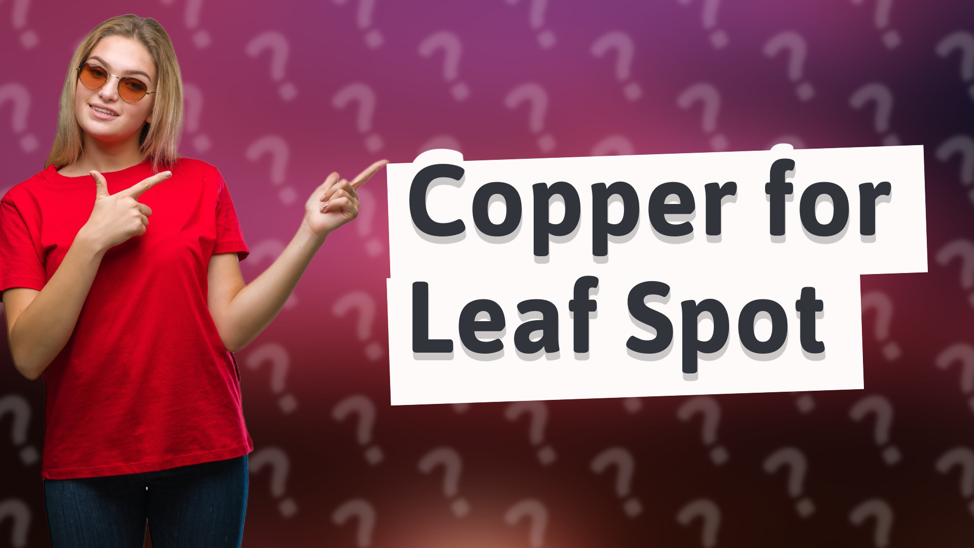 Copper for Leaf Spot