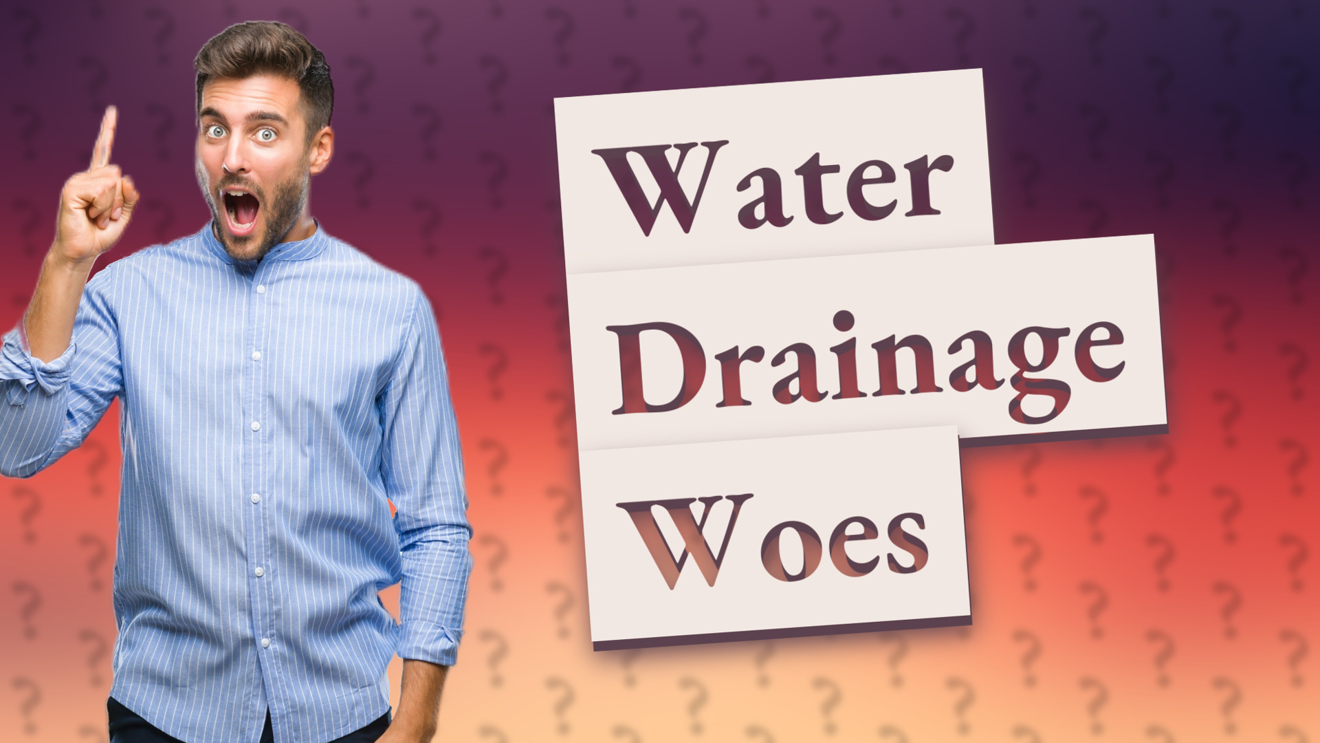 Water Drainage Woes